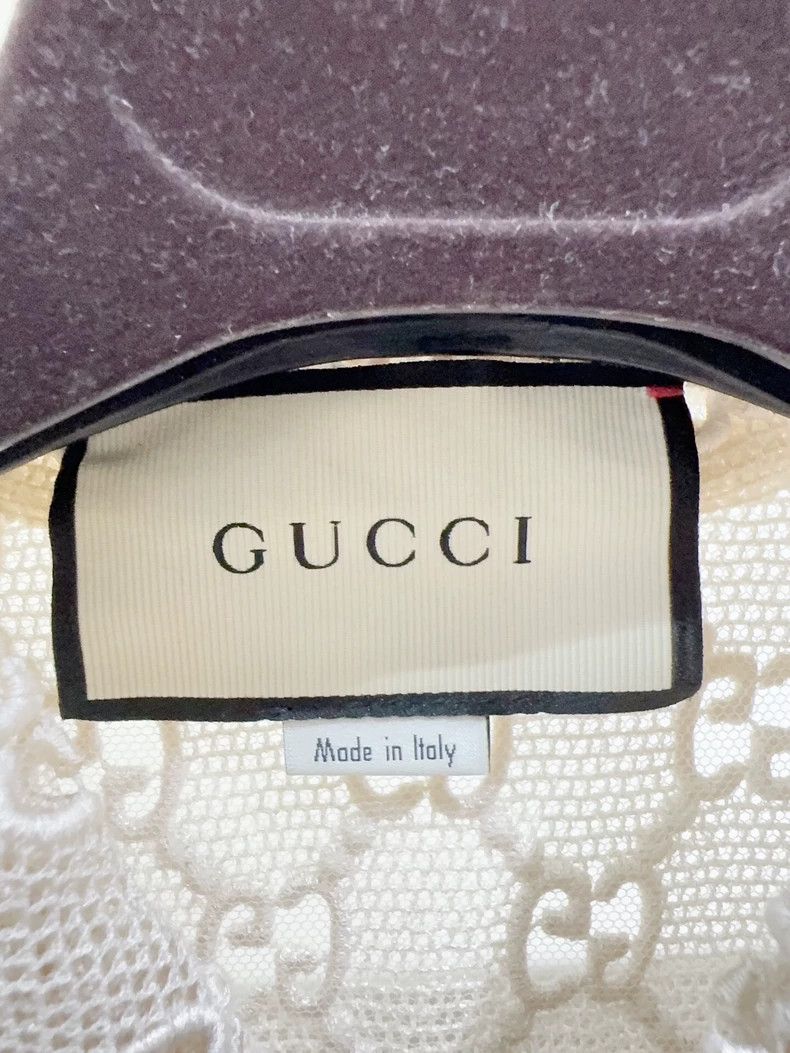 Gucci Gucci Size 38 Full logo embroidered short sleeves Size US S / EU 44-46 / 1 - 4 Thumbnail