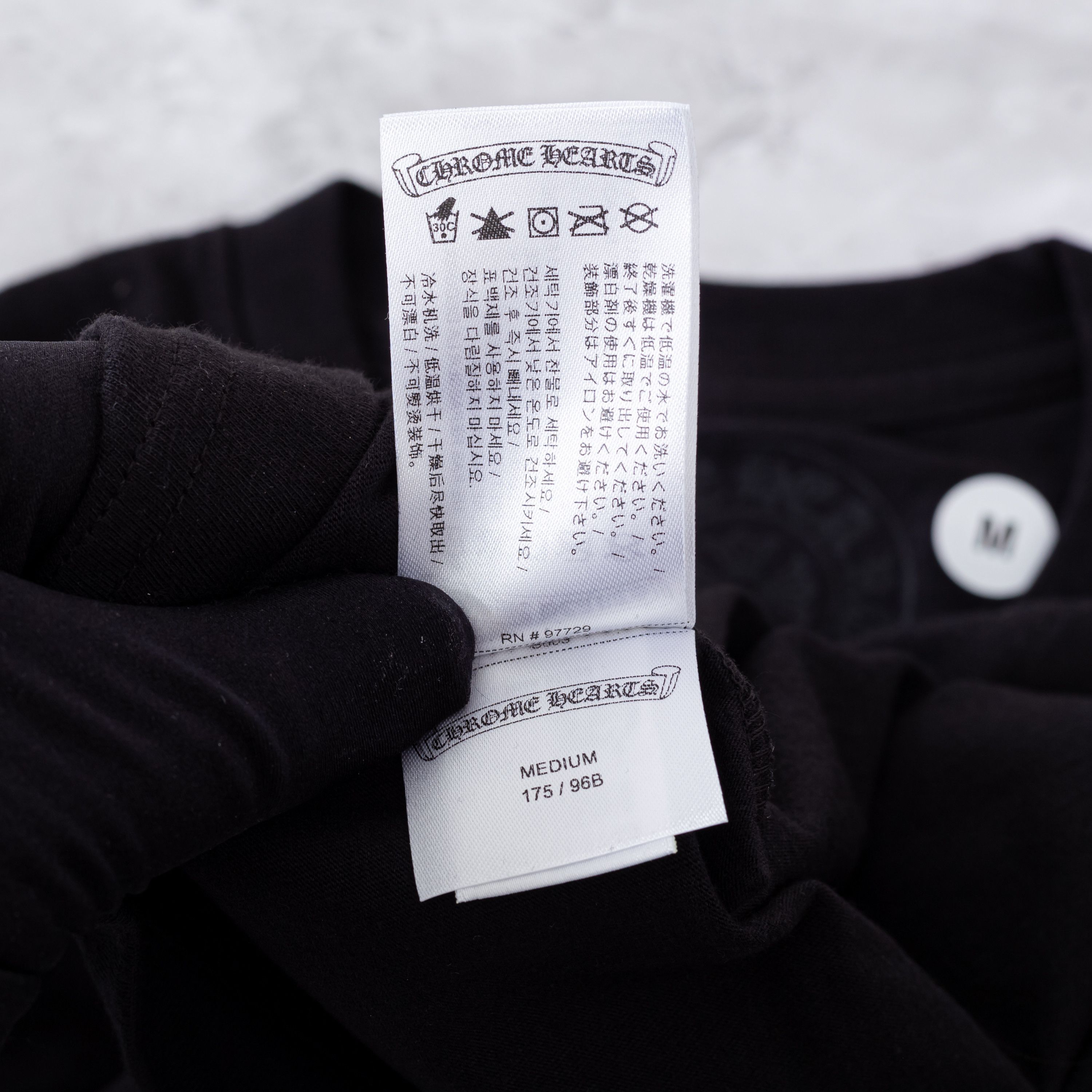 Chrome Hearts CHROME HEARTS Horseshoe Pocket T-Shirt BLACK Size US M / EU 48-50 / 2 - 12 Thumbnail