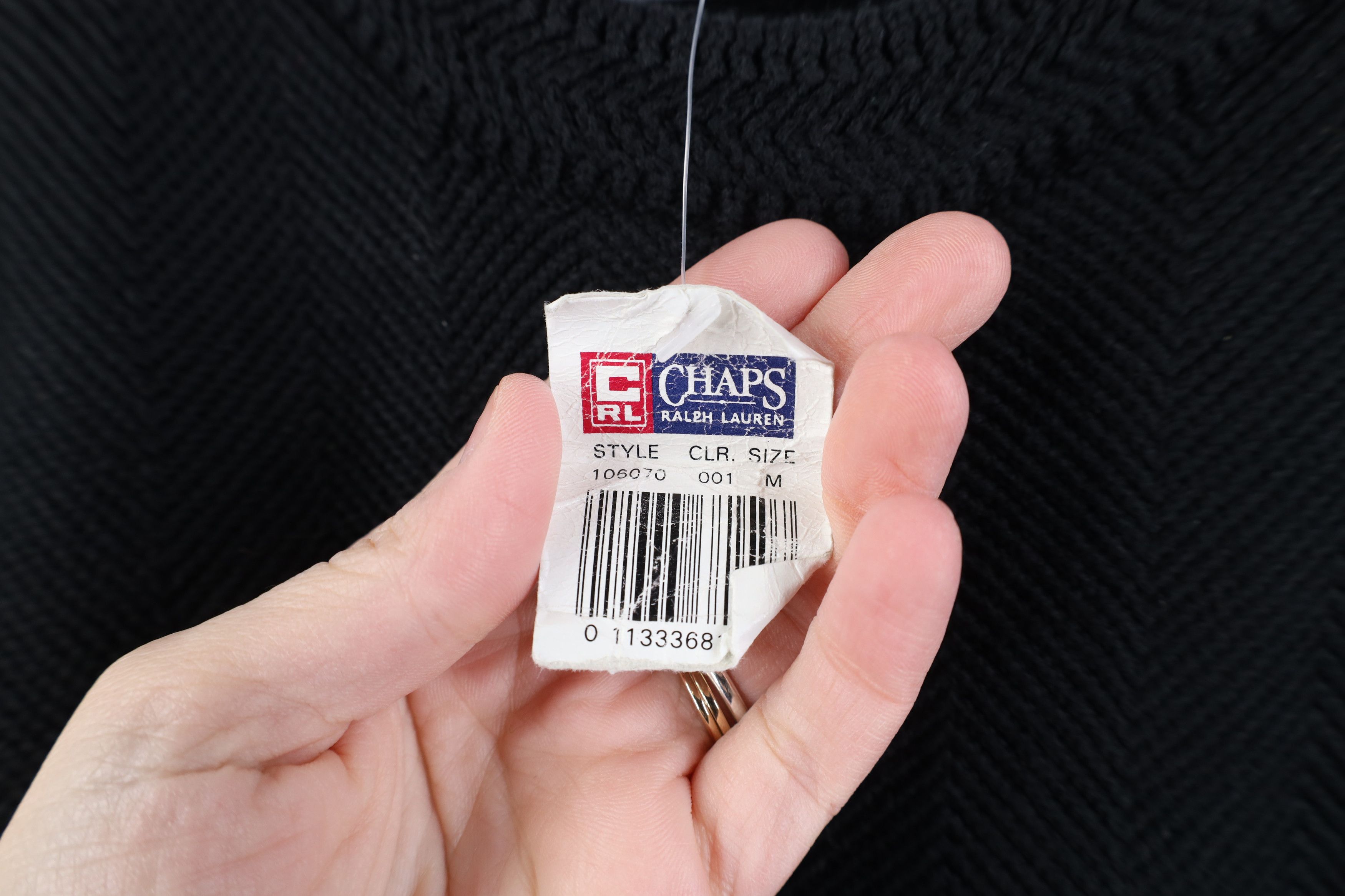 Vintage Deadstock Vintage 90s Chaps Ralph Lauren Knit Sweater Black Size US M / EU 48-50 / 2 - 5 Thumbnail