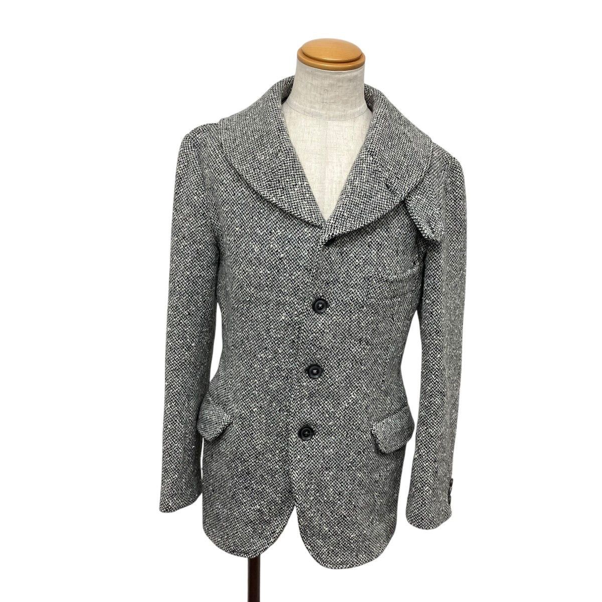 Yohji Yamamoto Yohji Yamamoto pour homme Loofah color wool 4B jacket Size US M / EU 48-50 / 2 - 1 Thumbnail