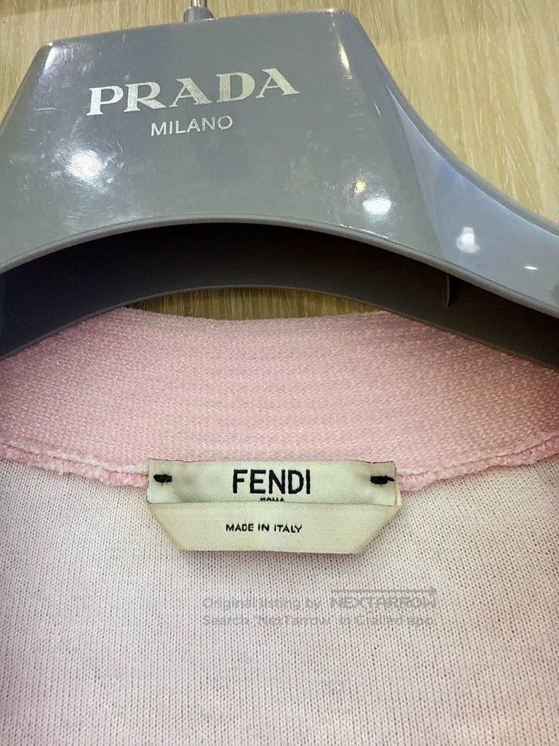 Fendi Fendi Exclusive pink embossed relief texture knit cardigan Size XS / US 0-2 / IT 36-38 - 5 Thumbnail