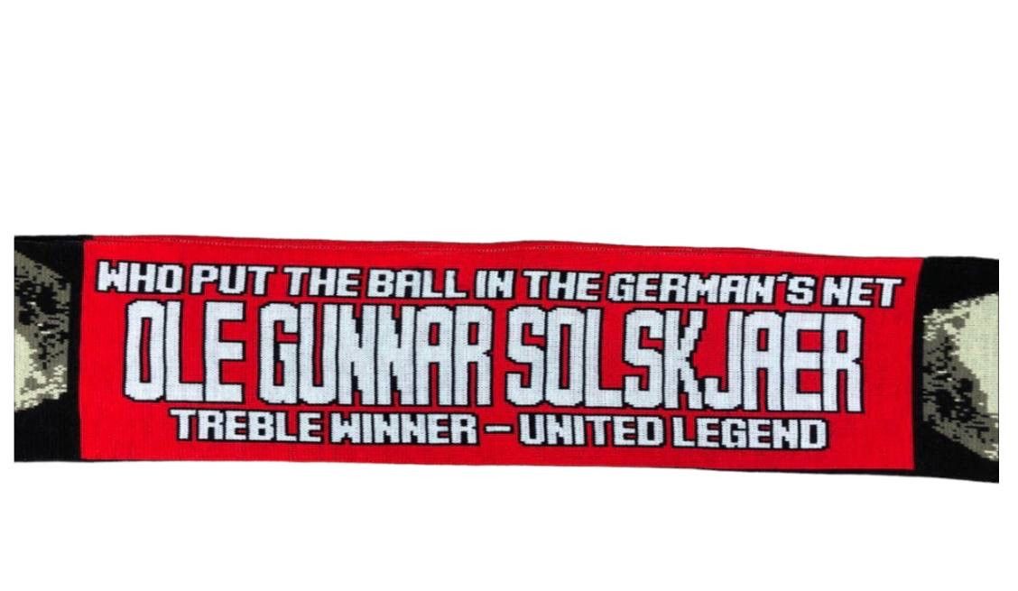 Vintage Rare! Vintage Manchester United Solskjaer Football Scarf Size ONE SIZE - 4 Thumbnail