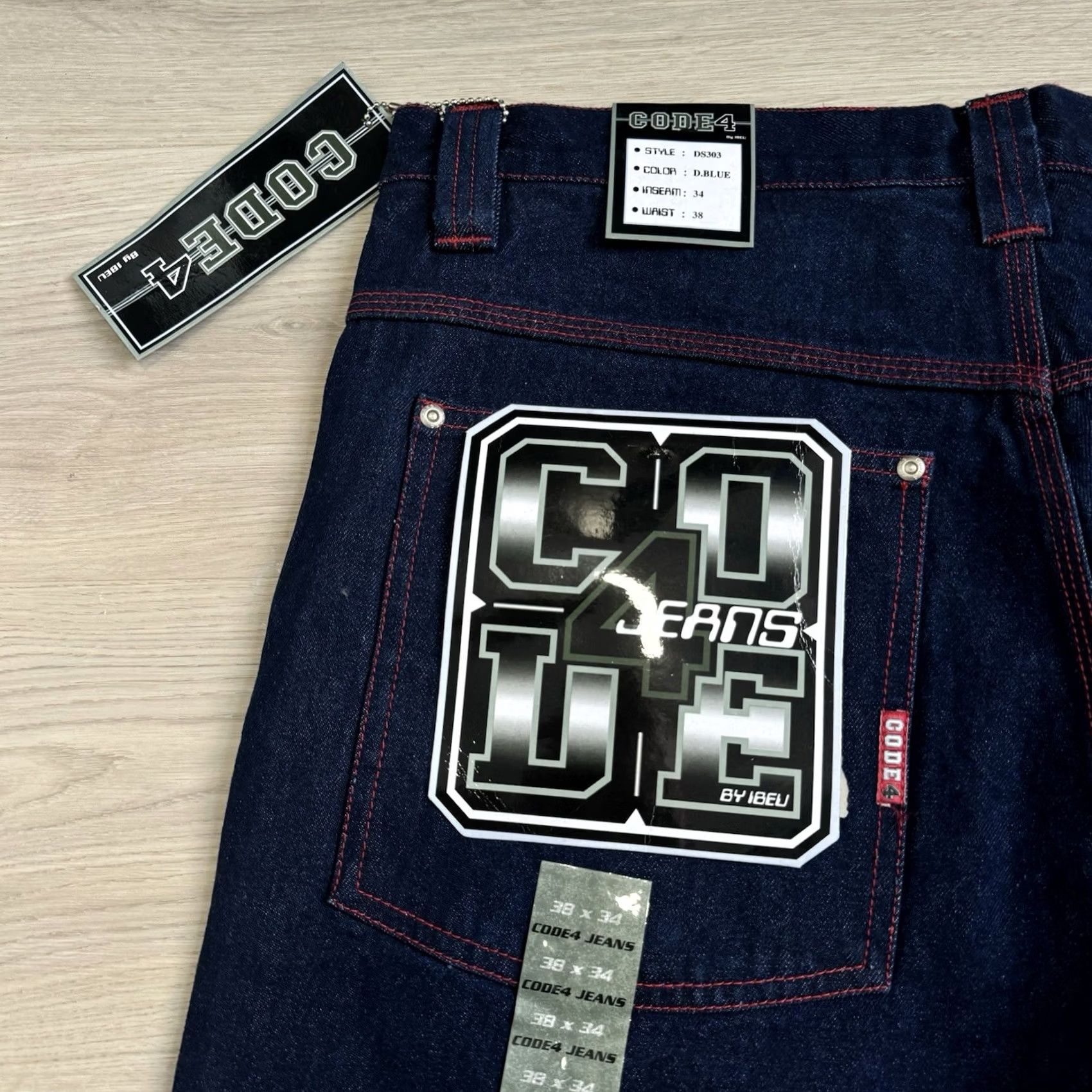 Fubu VINTAGE Chubiggie Jeans Baggy Style Denim 38x34 Men Blue JNCO Style NY Skate 90s 2000s Mens Size US 38 / EU 54 - 4 Thumbnail