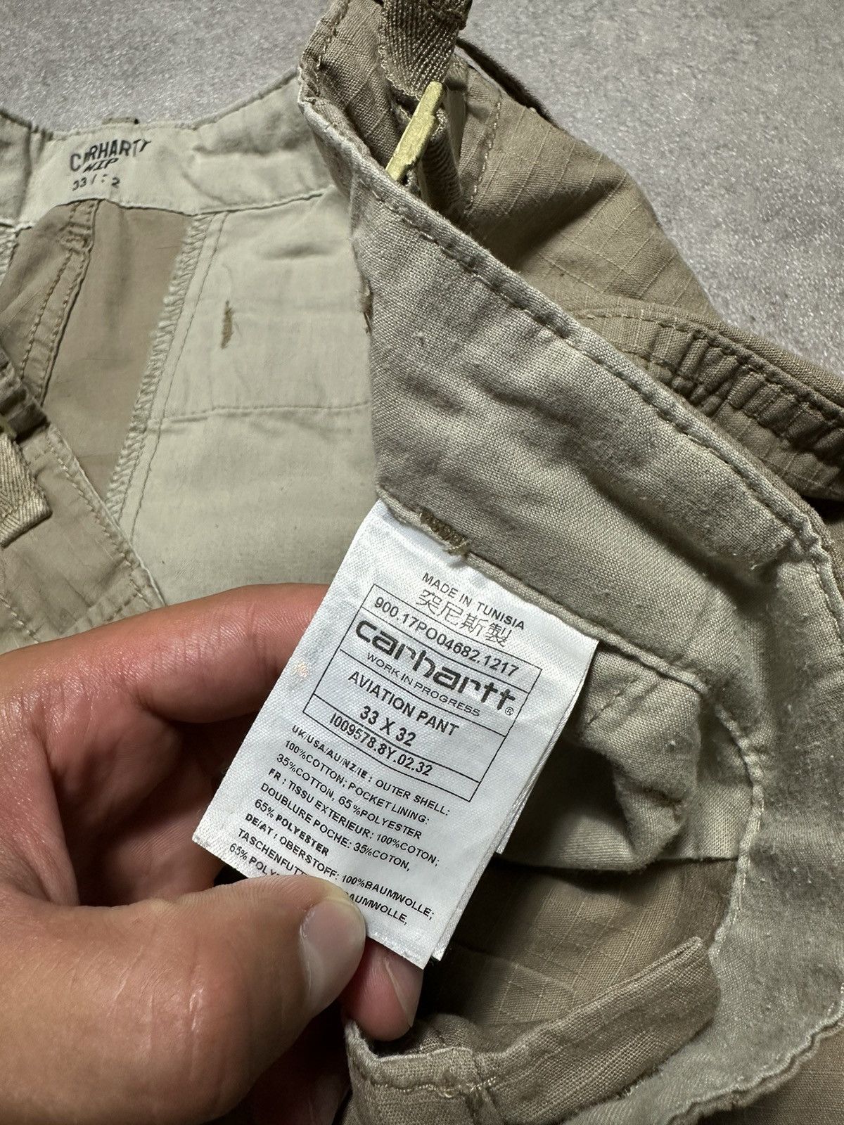 Carhartt × Carhartt Wip × Vintage Mens Vintage Cargo Baggy Carhartt Aviation Pant Size US 33 - 7 Thumbnail