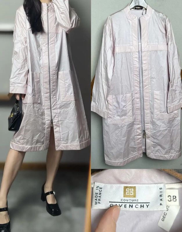 Givenchy Givenchy Pink Silk Women's Trench Coat 0089 Size ONE SIZE - 1 Thumbnail