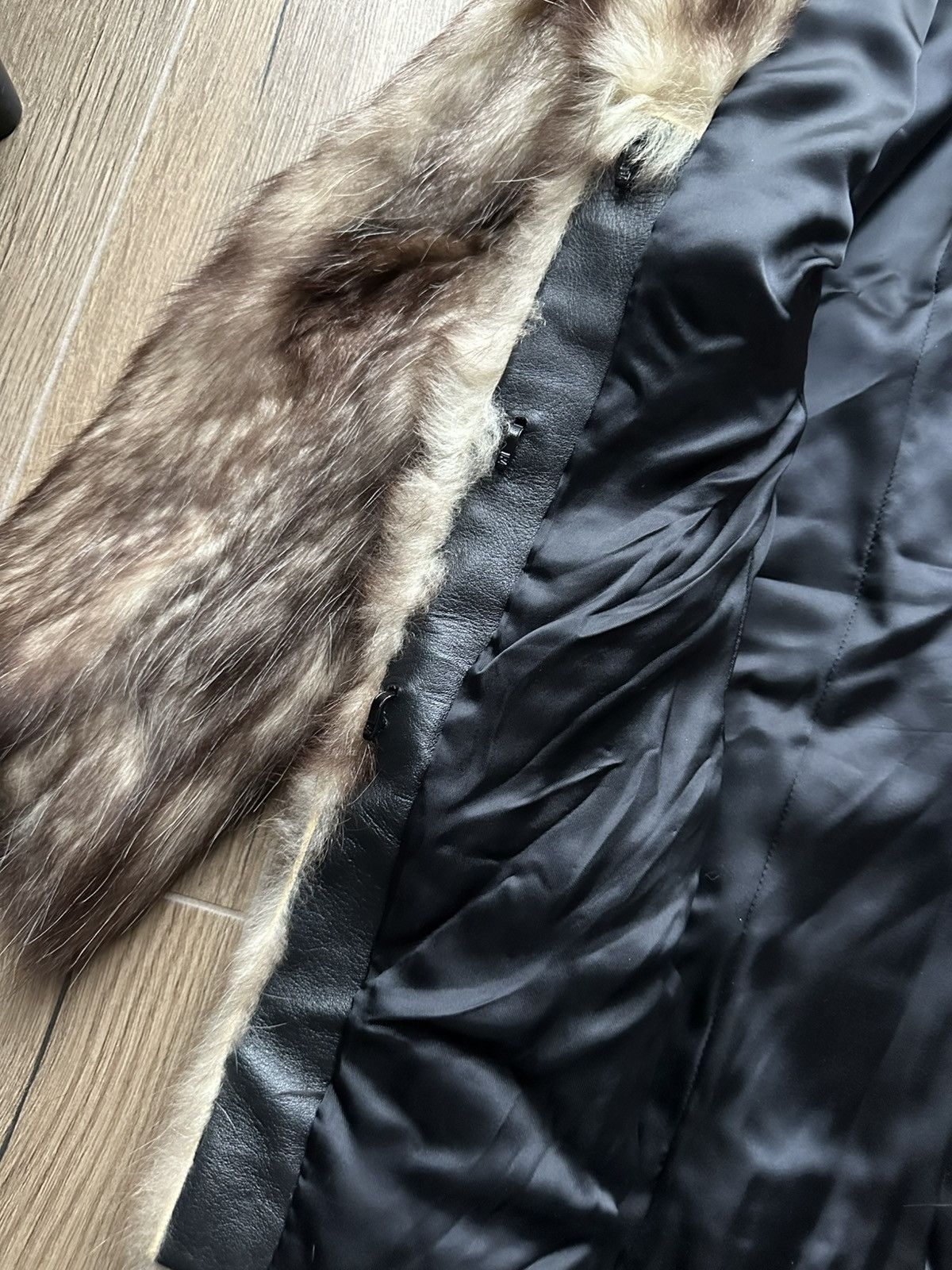 Vintage Genuine Real Raccoon Fur Brown Coat Y2k Vintage Retro Size XS / US 0-2 / IT 36-38 - 6 Thumbnail