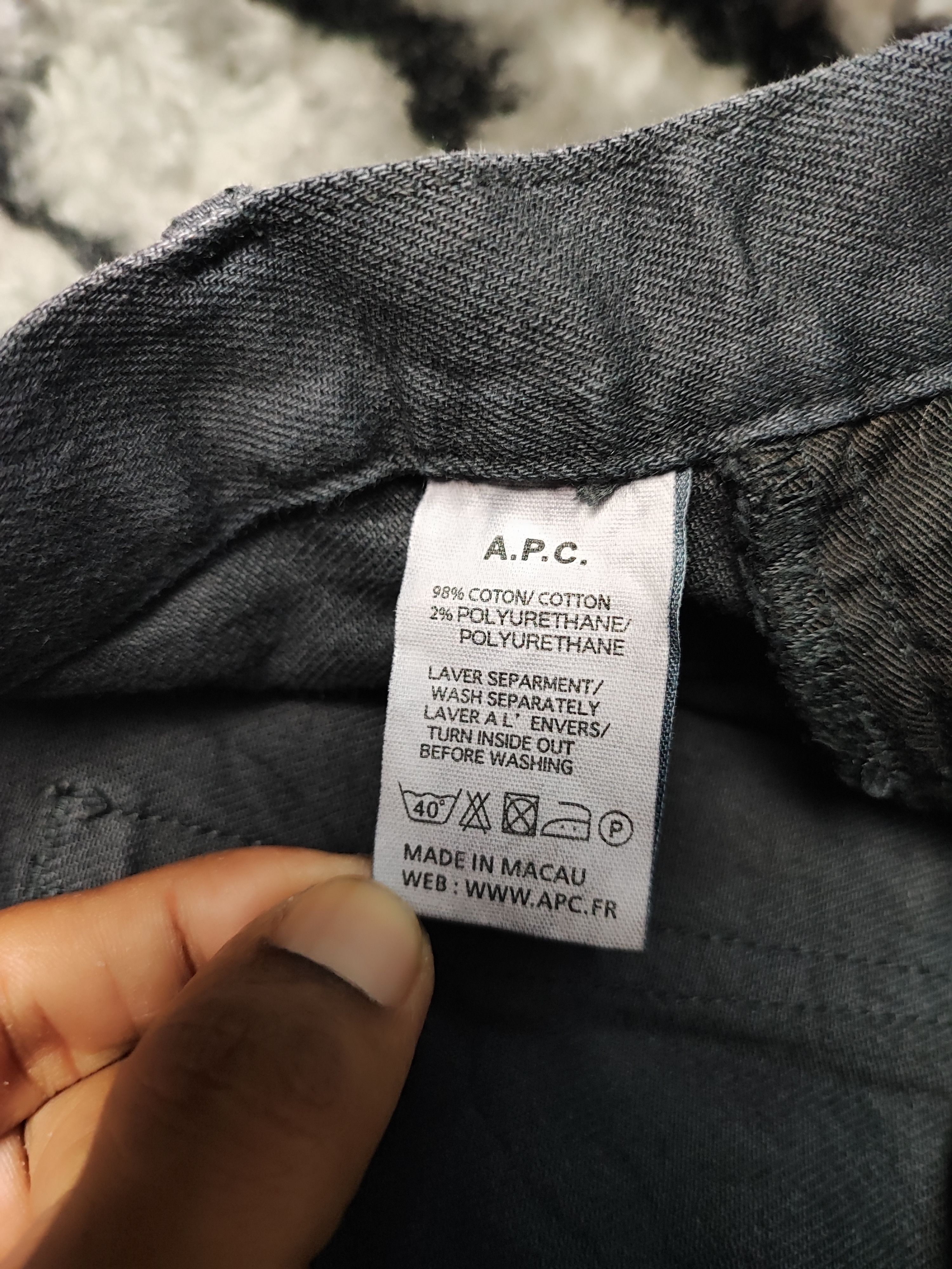 A.P.C. × JJJJound APC Petit Standard Black Jeans 32 Size US 32 / EU 48 - 16 Thumbnail