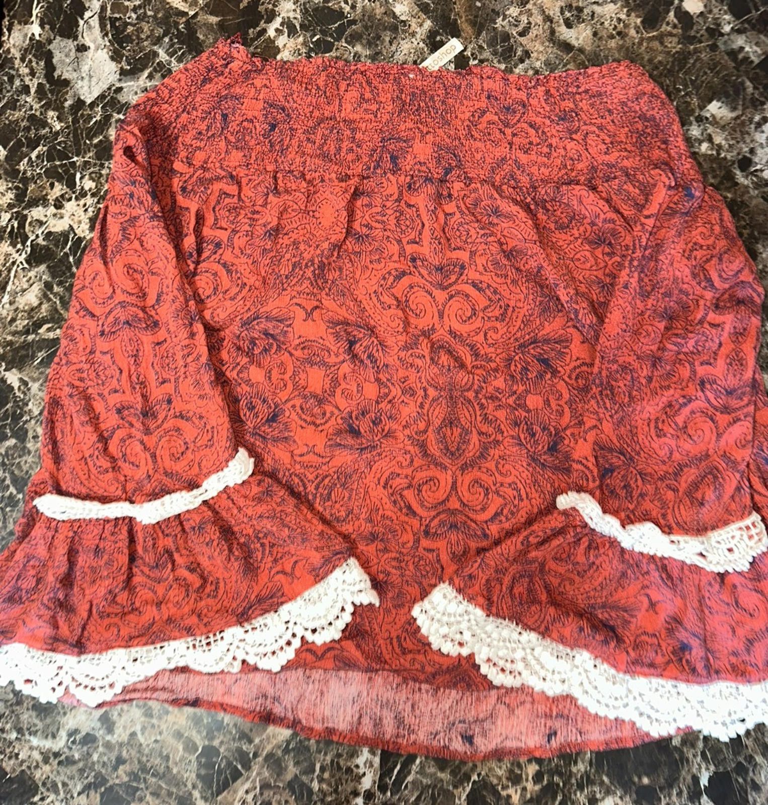 The Unbranded Brand Vintage Boho Lace Blouse Size M Size M / US 6-8 / IT 42-44 - 5 Thumbnail