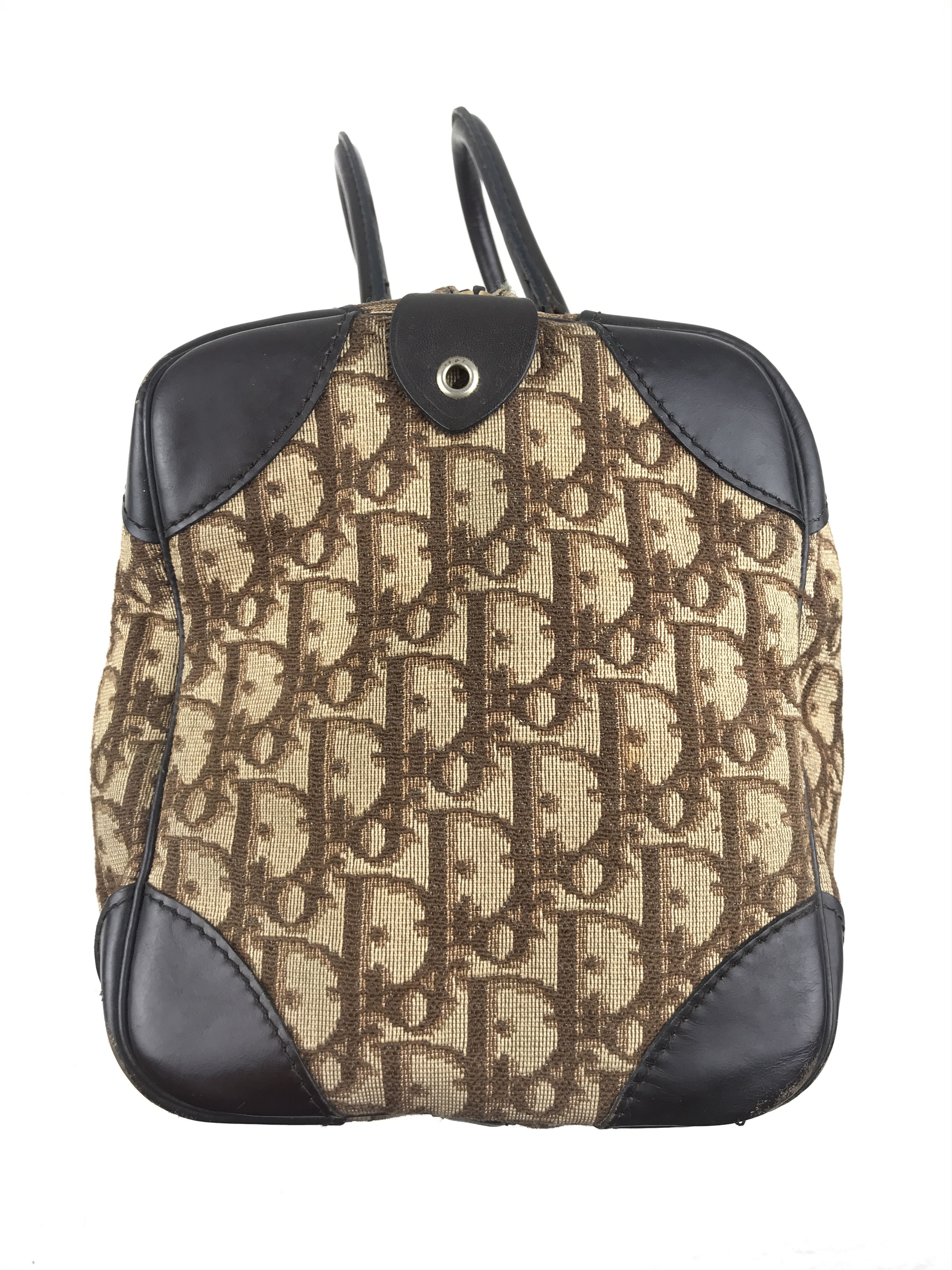 Christian Dior Monsieur × Dior × Vintage Christian Dior Trotter Handbag Boston bag Brown Vintage Size ONE SIZE - 3 Thumbnail