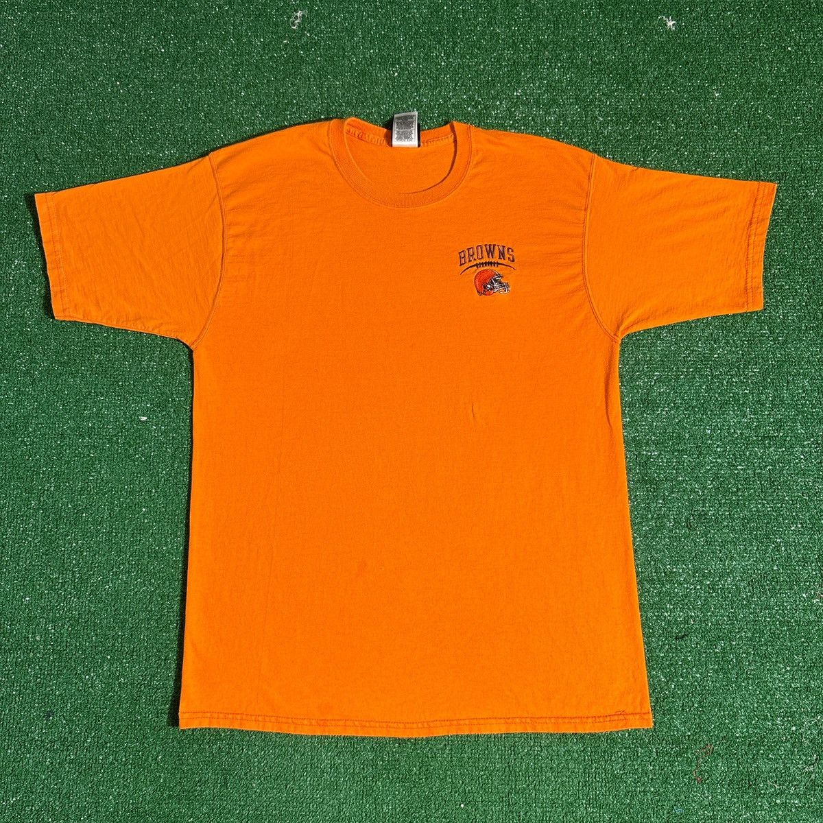 Pro Player Vintage Cleveland Browns Orange Embroidered Tee Size L Size US L / EU 52-54 / 3 - 1 Thumbnail
