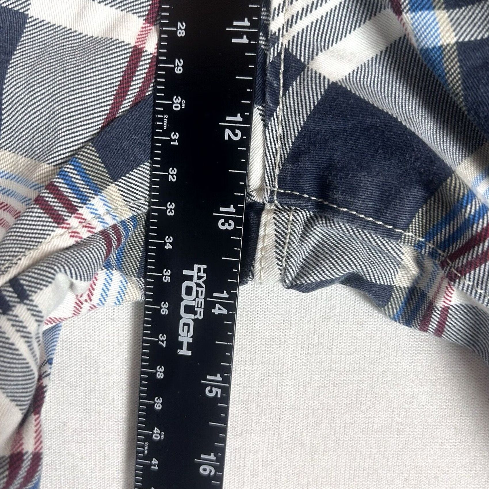 Vintage OP Mens Plaid Shorts Size 34 Casual Gray 100% Cotton Bermuda Golf Summer Shirt? Size US 34 / EU 50 - 6 Thumbnail