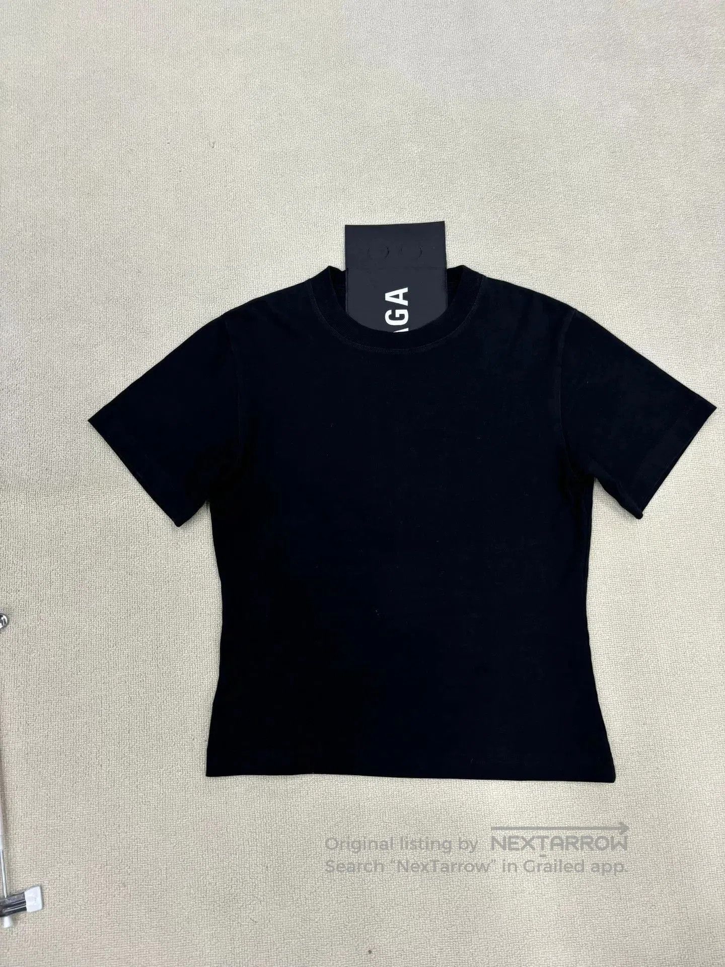 Balenciaga Balenciaga Black Back Patch Logo T-Shirt. Size XS / US 0-2 / IT 36-38 - 2 Thumbnail
