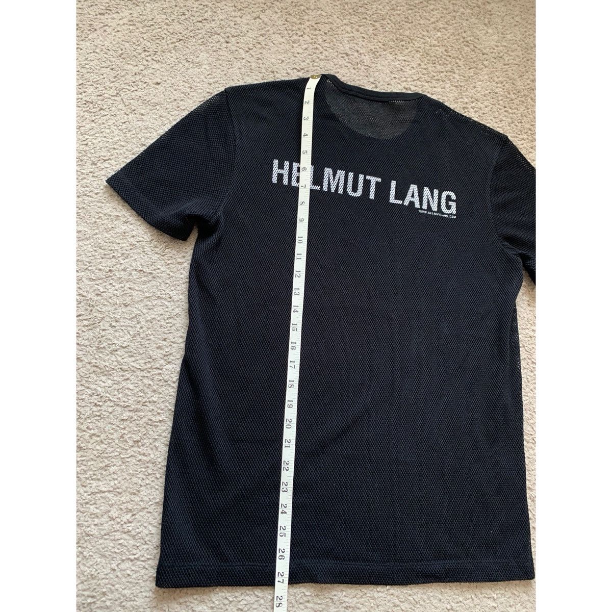 Helmut Lang HELMUT LANG BLACK LOGO MESH TOP Size US M / EU 48-50 / 2 - 17 Thumbnail