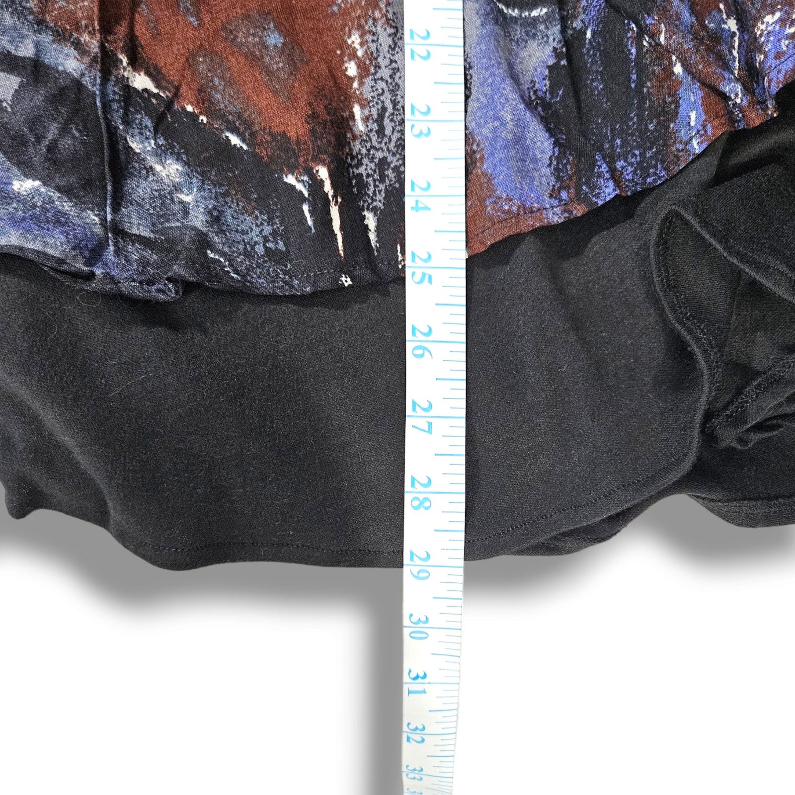 Other EUC VTG Bohemian Layered Midi Skirt Sz. XL Black Size 26" / US 2 / IT 38 - 7 Thumbnail