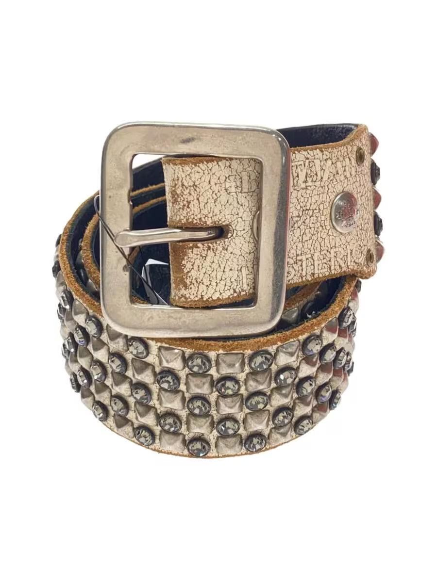 Hysteric Glamour Baltazar Gemstone Studded Distressed Leather Belt Size ONE SIZE - 2 Thumbnail