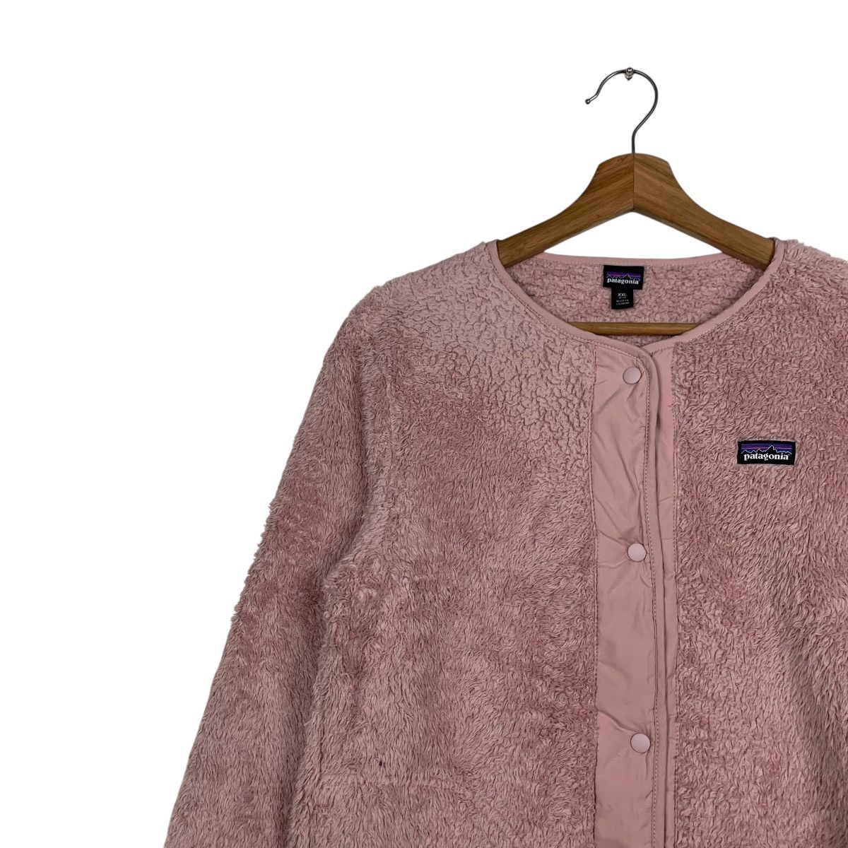 Patagonia PATAGONIA Snap Button Pink Fleece Women’s Jacket #1588-C71 Size XXL / US 16-18 / IT 52-54 - 3 Thumbnail