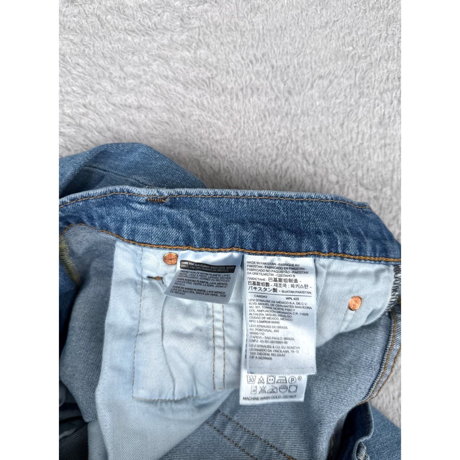 Levi's Levi's 511 Jeans Men 33x30 Blue Denim Slim Straight Fit Cotton Blend Size US 33 - 7 Thumbnail