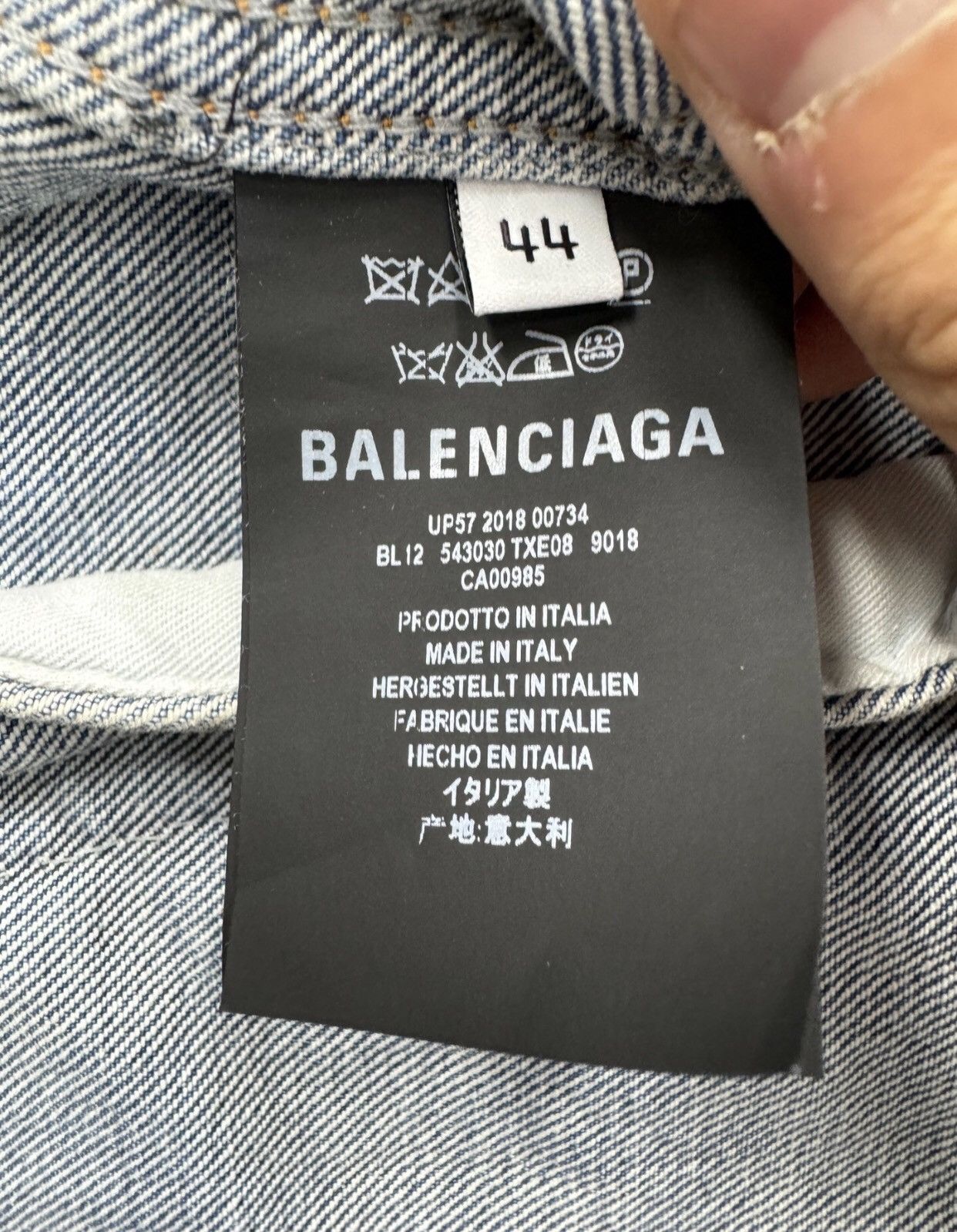 Balenciaga Balenciaga 18FW real two piece jacket2412-Nextarrow Size US S / EU 44-46 / 1 - 6 Thumbnail