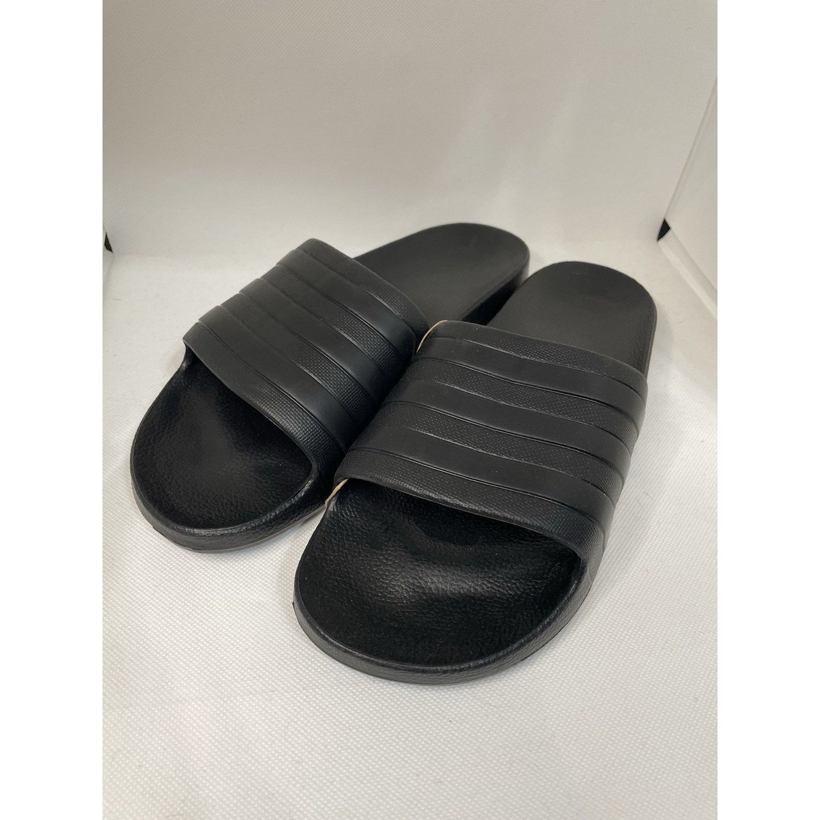 Adidas Adidas Adilette Aqua Slides BNWT Mens 11 Blk/Blk/Blk Size US 11 / EU 44 - 1 Thumbnail