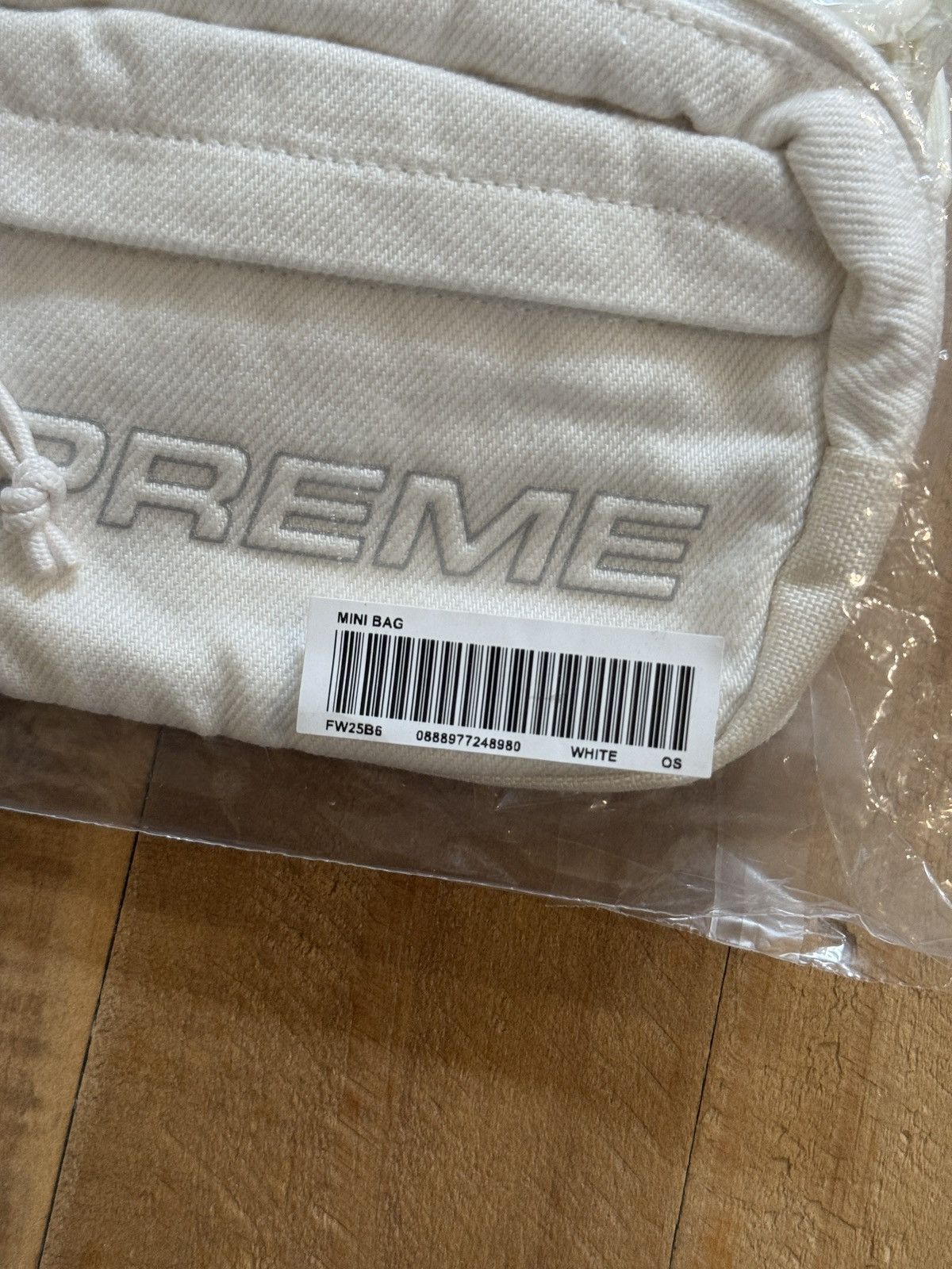 Supreme Supreme Denim Mini Shoulder Bag White Size ONE SIZE - 6 Thumbnail