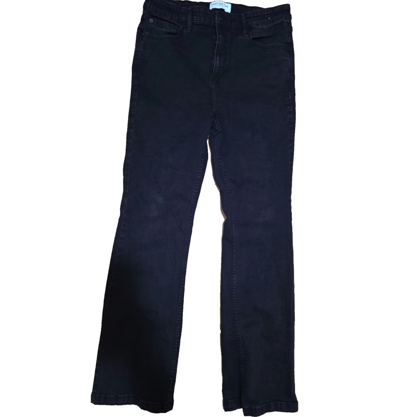 Vintage VINTAGE? No — Marc New York Bootcut Jeans Women Size 16 Black Denim Cotton Mid Rise 5 Pocket Jeans Size 38" / US 16 / IT 52 - 2 Thumbnail