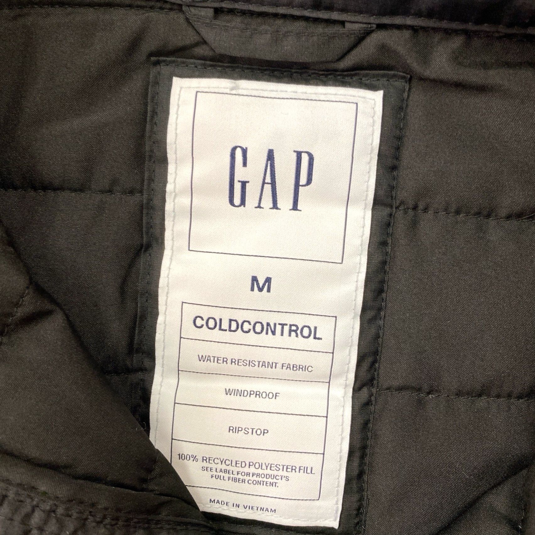 Gap GAP Puffer Jacket Mens Regular Size M Water Resistant Lightweight Quilted Black Mid-Length Winter Fall Jacket Coat Size US M / EU 48-50 / 2 - 2 Thumbnail