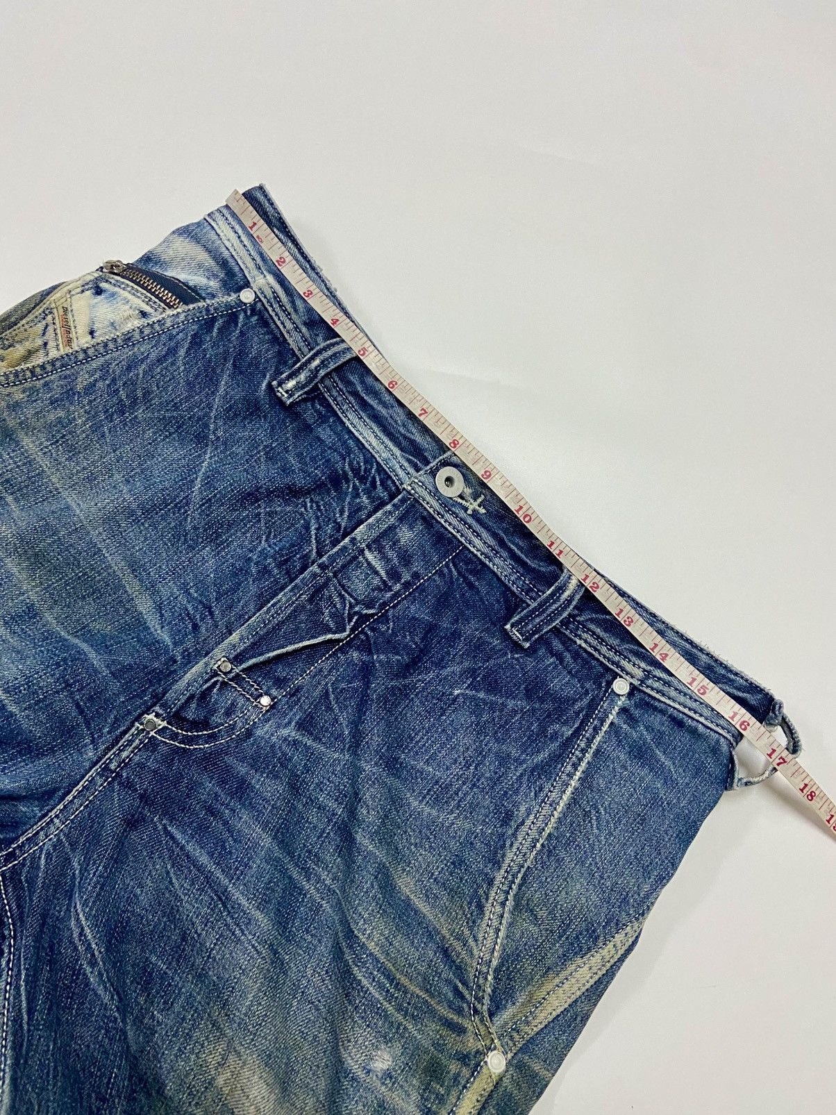 Diesel Diesel PHEYO 008SS Cinch Back Buckle Denim Jeans Men's Size US 29 - 11 Thumbnail