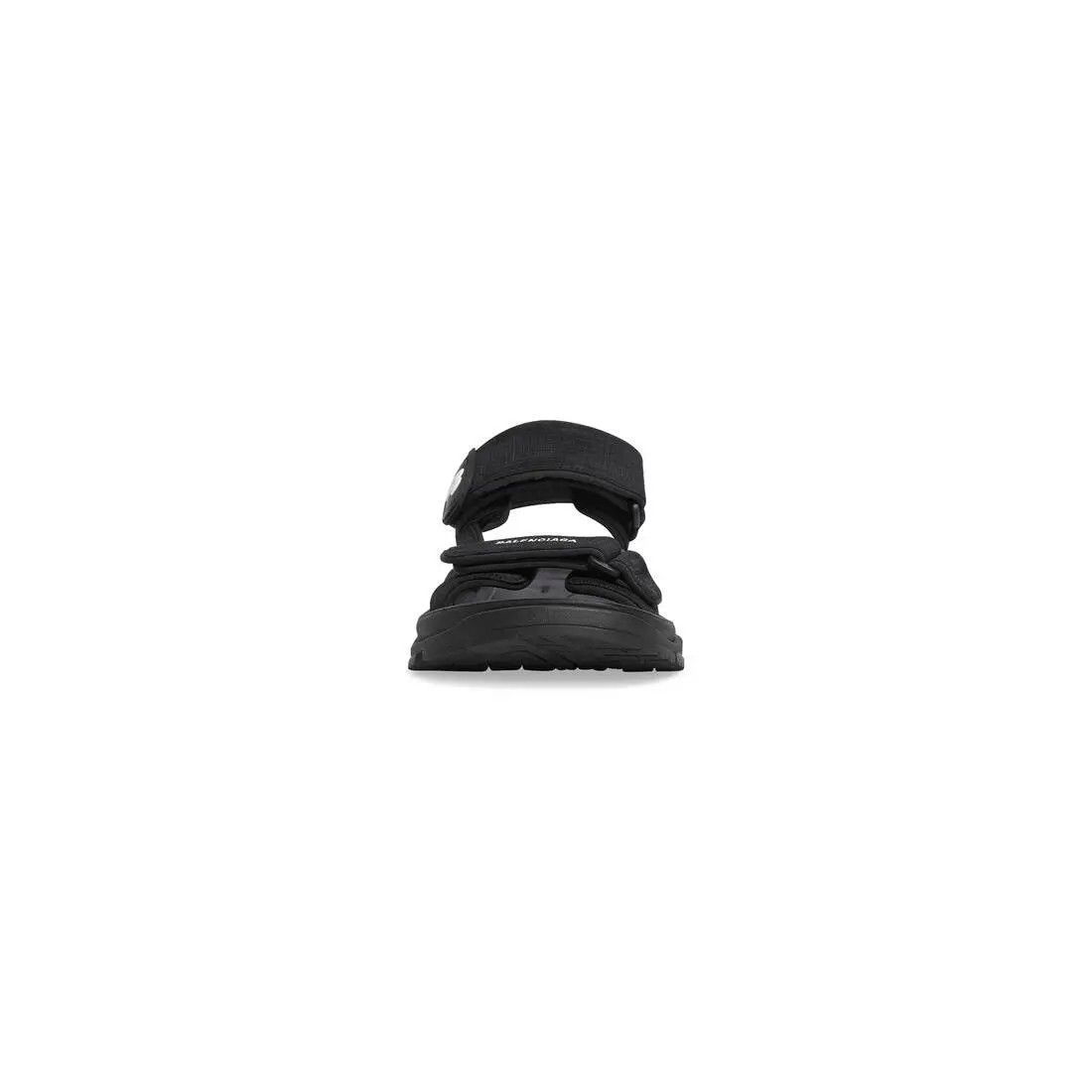 Balenciaga o1mt1gz0325 Tourist Sandals in Black Size US 5 / IT 35 - 3 Thumbnail