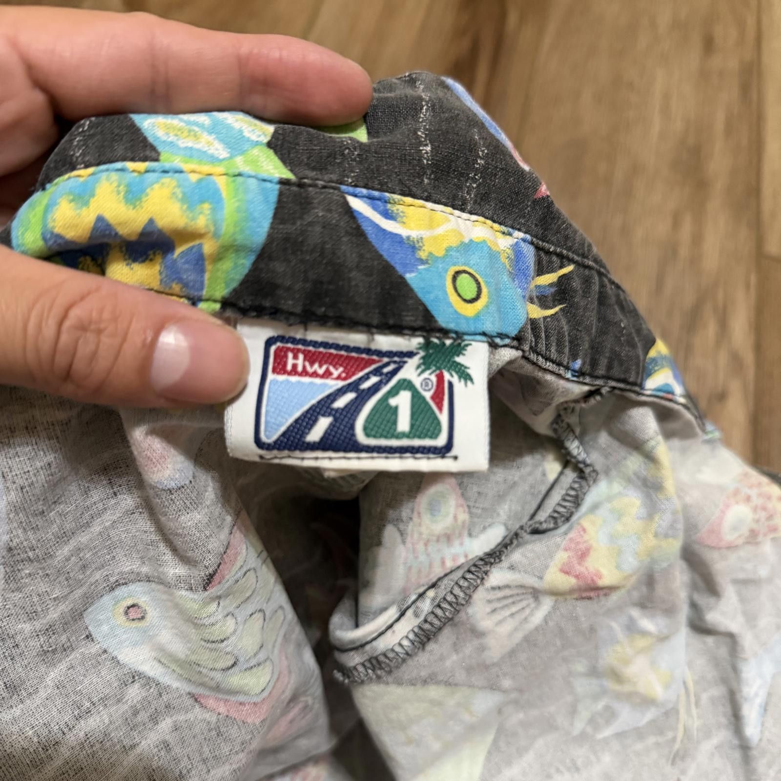 Other Vintage Art Fish Hawaiian Tropical Shirt 80s 90s Size US L / EU 52-54 / 3 - 5 Thumbnail