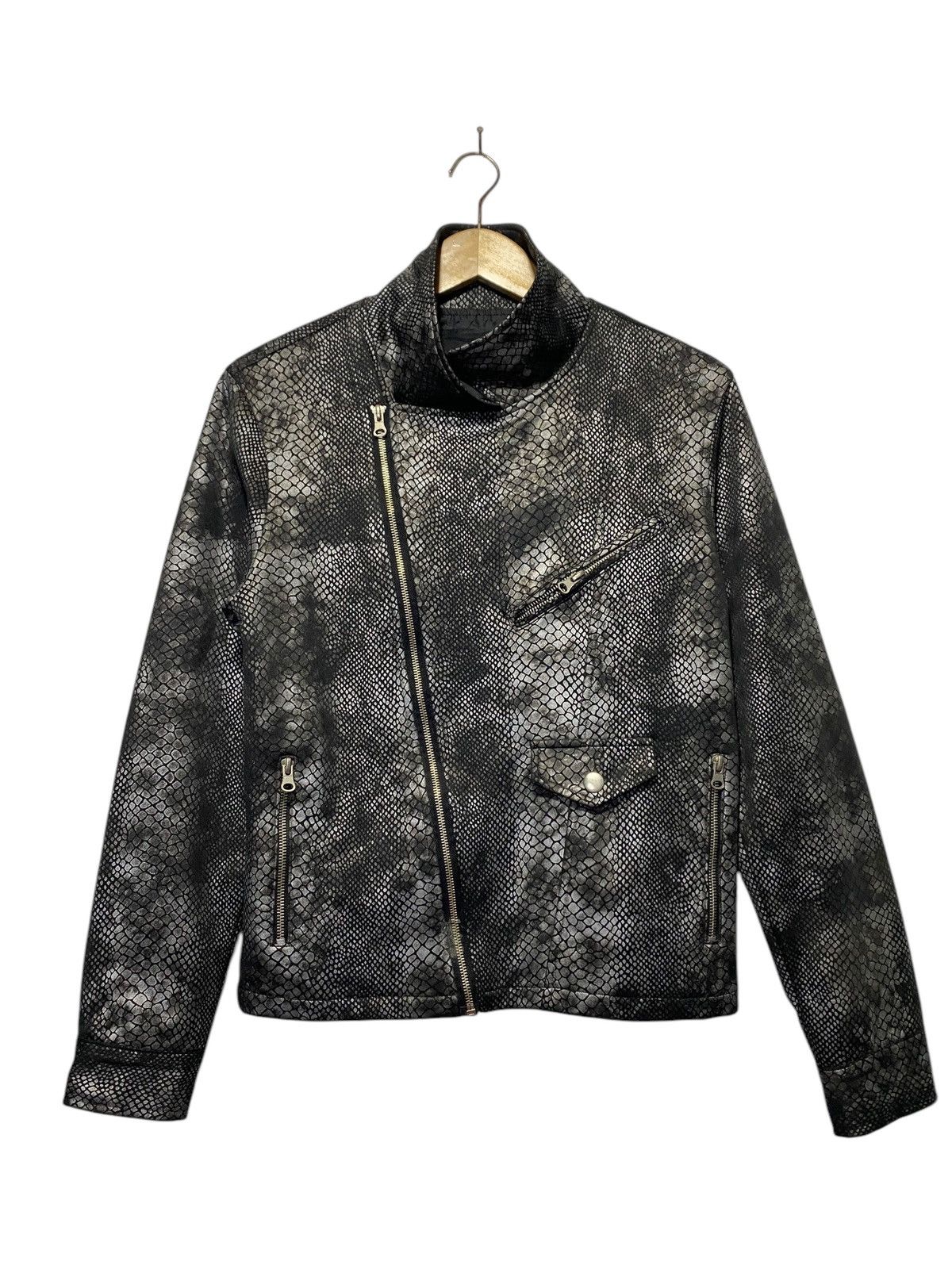 Japanese Brand Vintage Hukuya Snake Skin asymmetric jacket Size US M / EU 48-50 / 2 - 9 Thumbnail