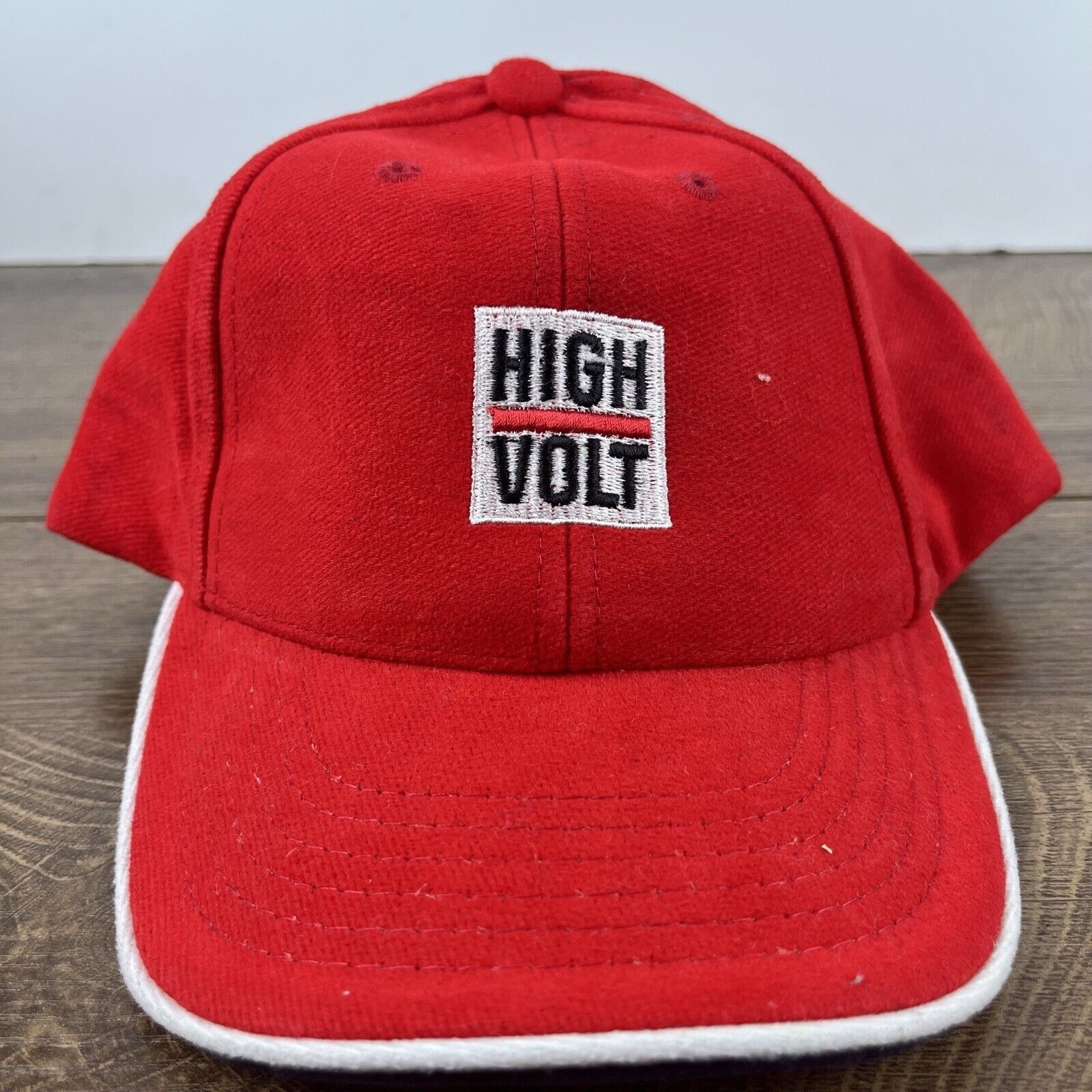 Other High Volt Hat Red Cap Adjustable Hat Red Adult Fit Hat Size ONE SIZE - 3 Thumbnail