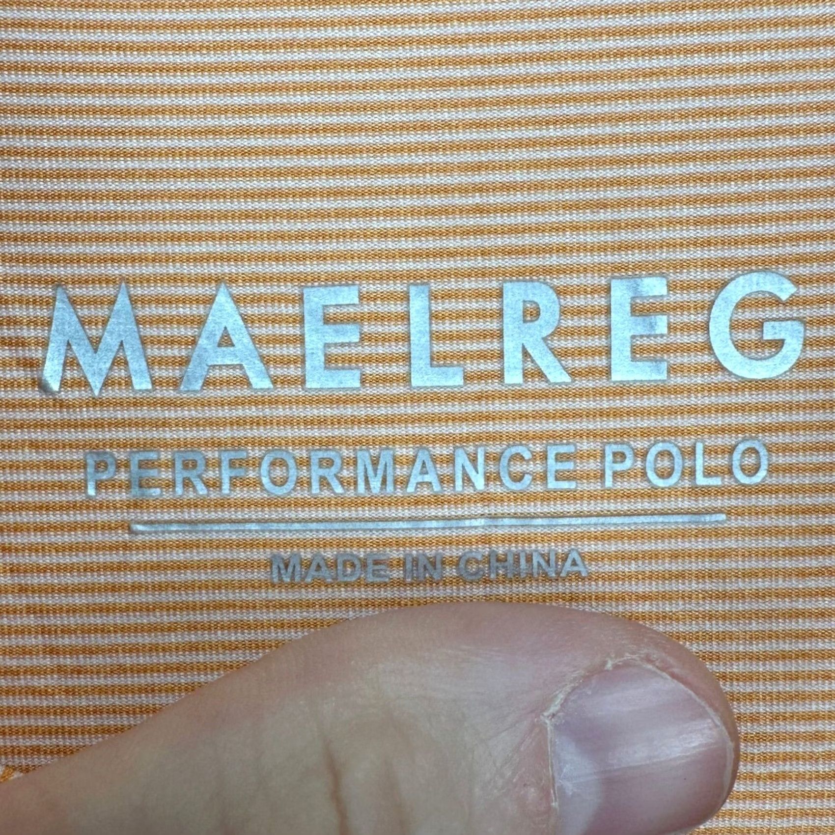 Vintage Maelreg Performance Polo Shirt 3XL Mens Orange Striped Golf Rugby Athletic Short Sleeve Collared Polo Shirt Size US XXL / EU 58 / 5 - 4 Thumbnail