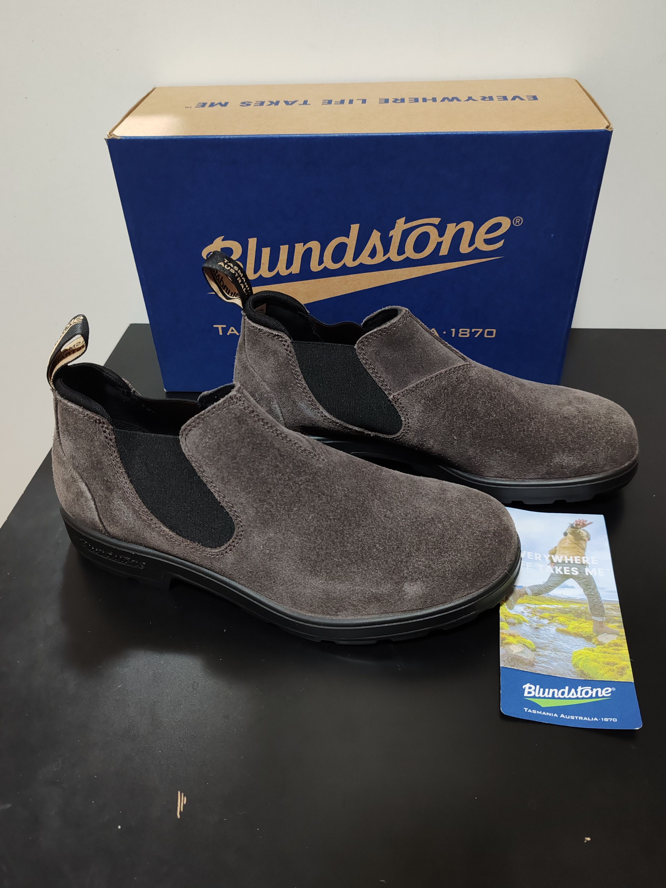 Blundstone Bottines Blundstones Chelsea - Daim Ciré Gris Acier Size US 9.5 / EU 42-43 - 6 Thumbnail
