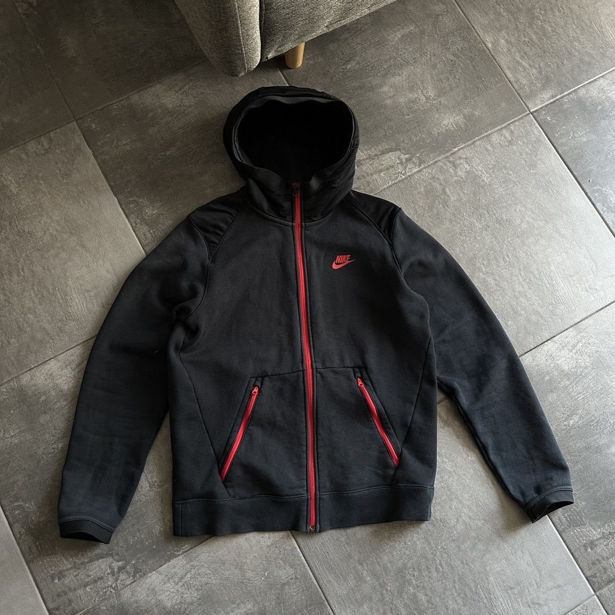 Nike × Vintage Vintage Nike Zip Hoodie Used Sweater FC Sport-wear Y2K 00s Size US M / EU 48-50 / 2 - 4 Thumbnail