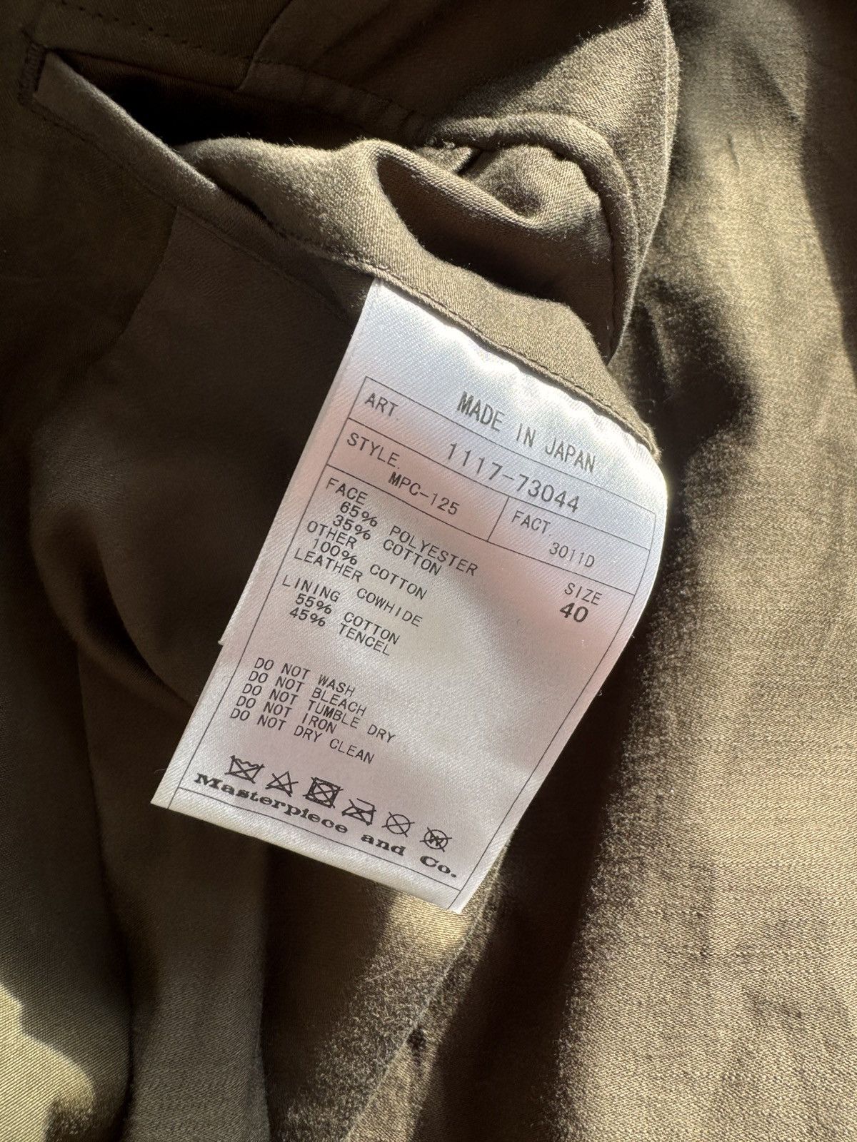 SCYE Scye Masterpiece and Co Waxed Cotton Coat Made in Japan M Size US M / EU 48-50 / 2 - 8 Thumbnail