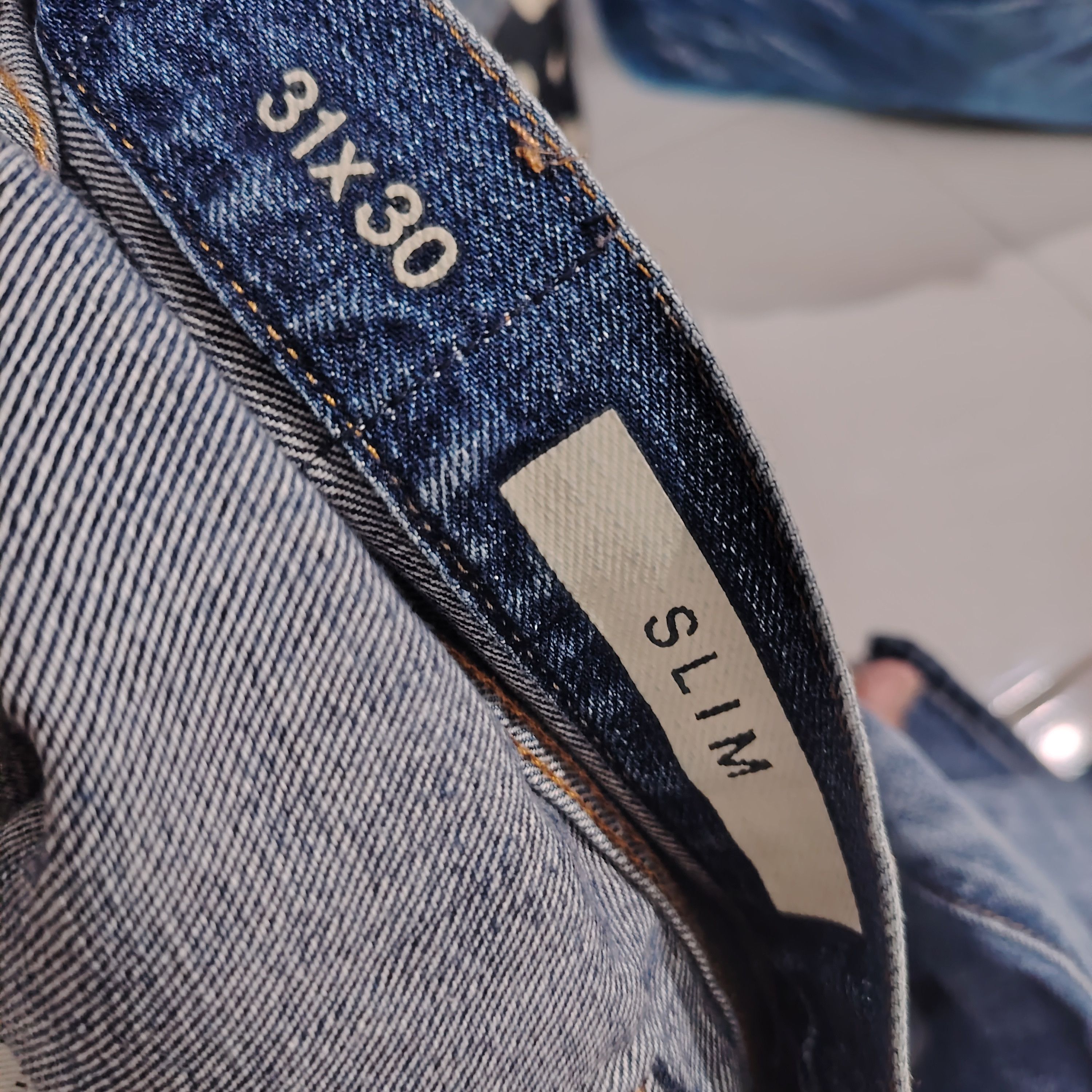 If Six Was Nine Vintage Gap 1969 Slim Distressed Denim Size US 33 - 16 Thumbnail