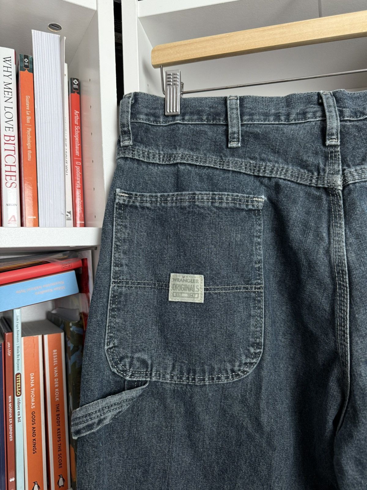 Vintage × Wrangler Vintage y2k Wrangler baggy carpenter denim pants 34x30 skate Size US 34 / EU 50 - 5 Thumbnail