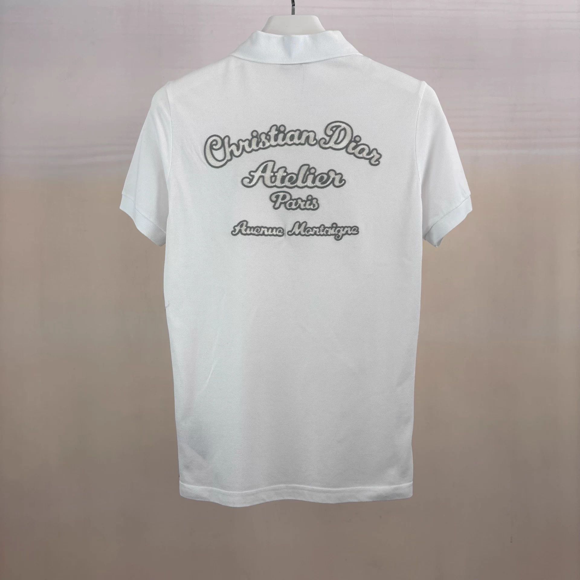 Dior Dior White Embroidered Logo Fitted XS Polo New Size US XS / EU 42 / 0 - 2 Thumbnail