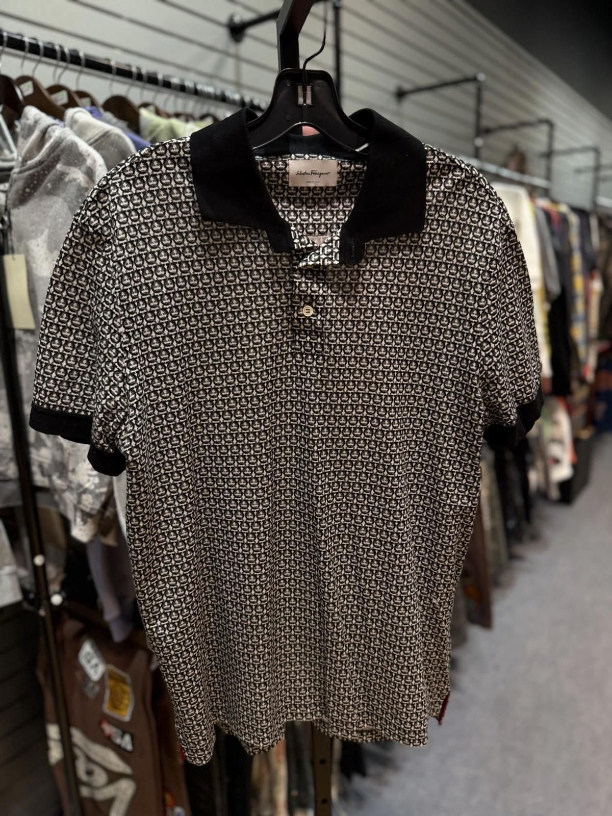 Salvatore Ferragamo Salvatore Ferragamo Cotton Short Sleeve Polo Shirt Men (L) Size US L / EU 52-54 / 3 - 3 Thumbnail
