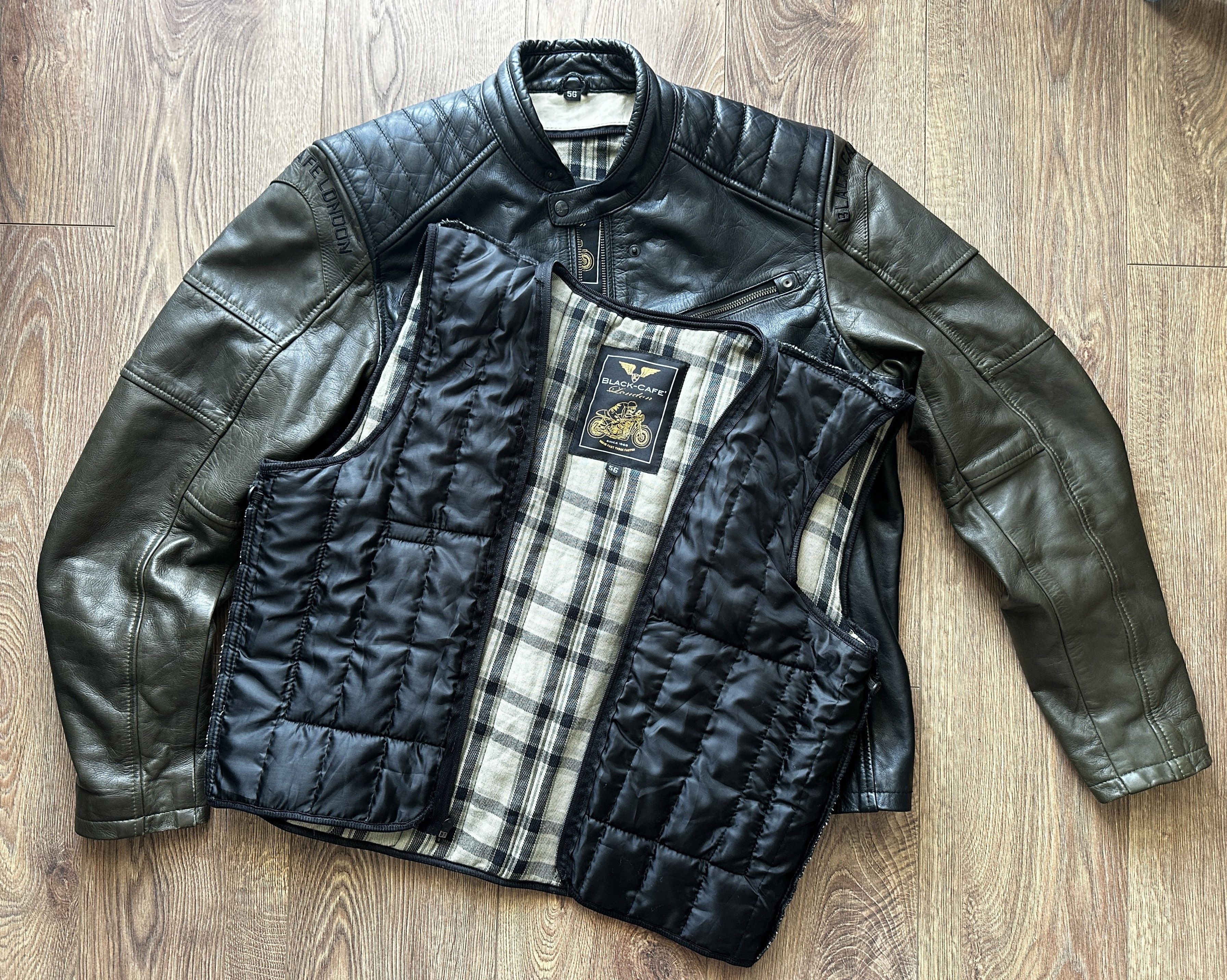 Other BLACK CAFE London Leather Jacket With Removable Lining L-XL Size US XL / EU 56 / 4 - 2 Thumbnail