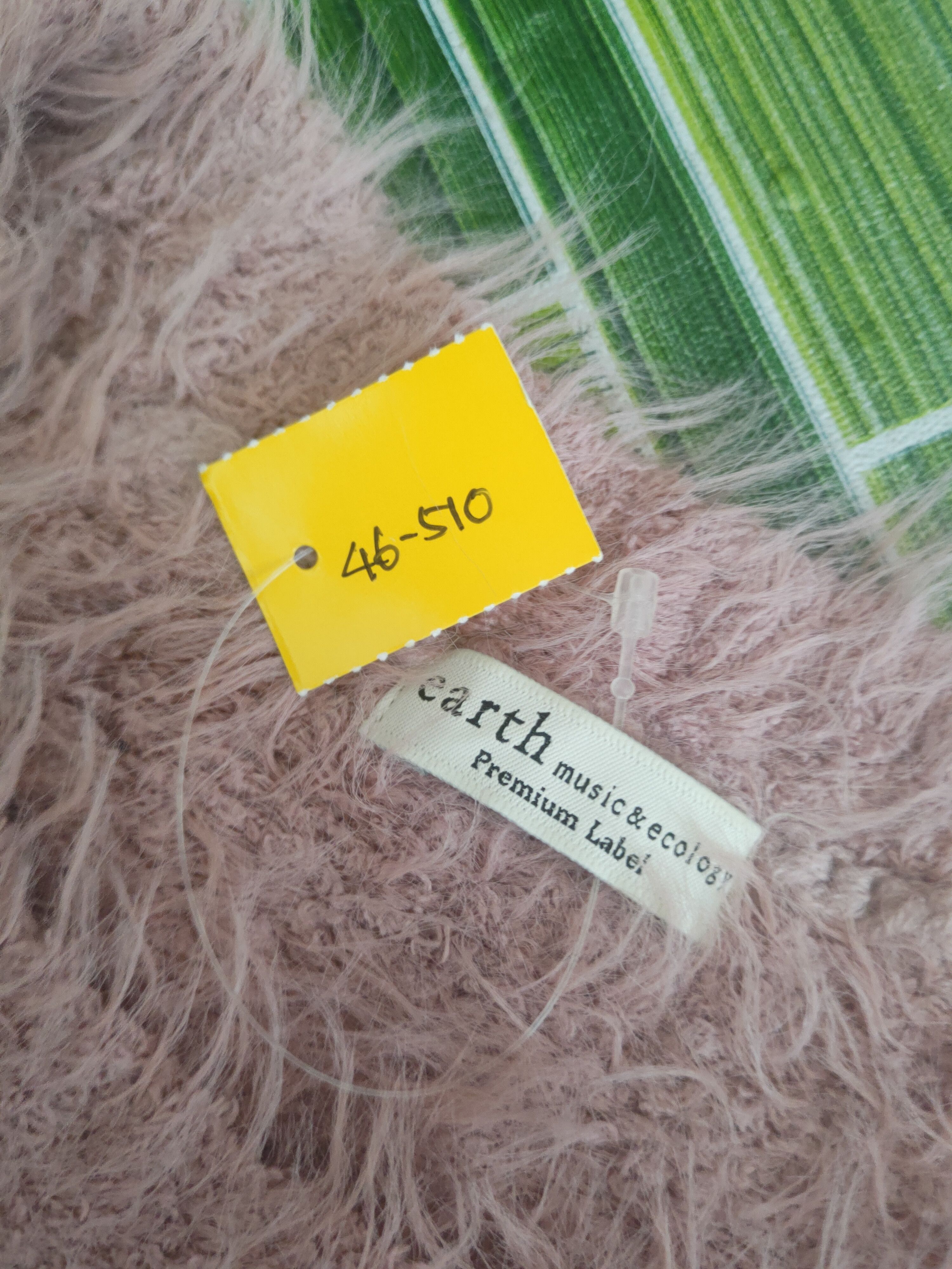 Japanese Brand DL Earth Music & Ecology Pink Fur Mohair Knitwear #46-510 Size US S / EU 44-46 / 1 - 13 Thumbnail