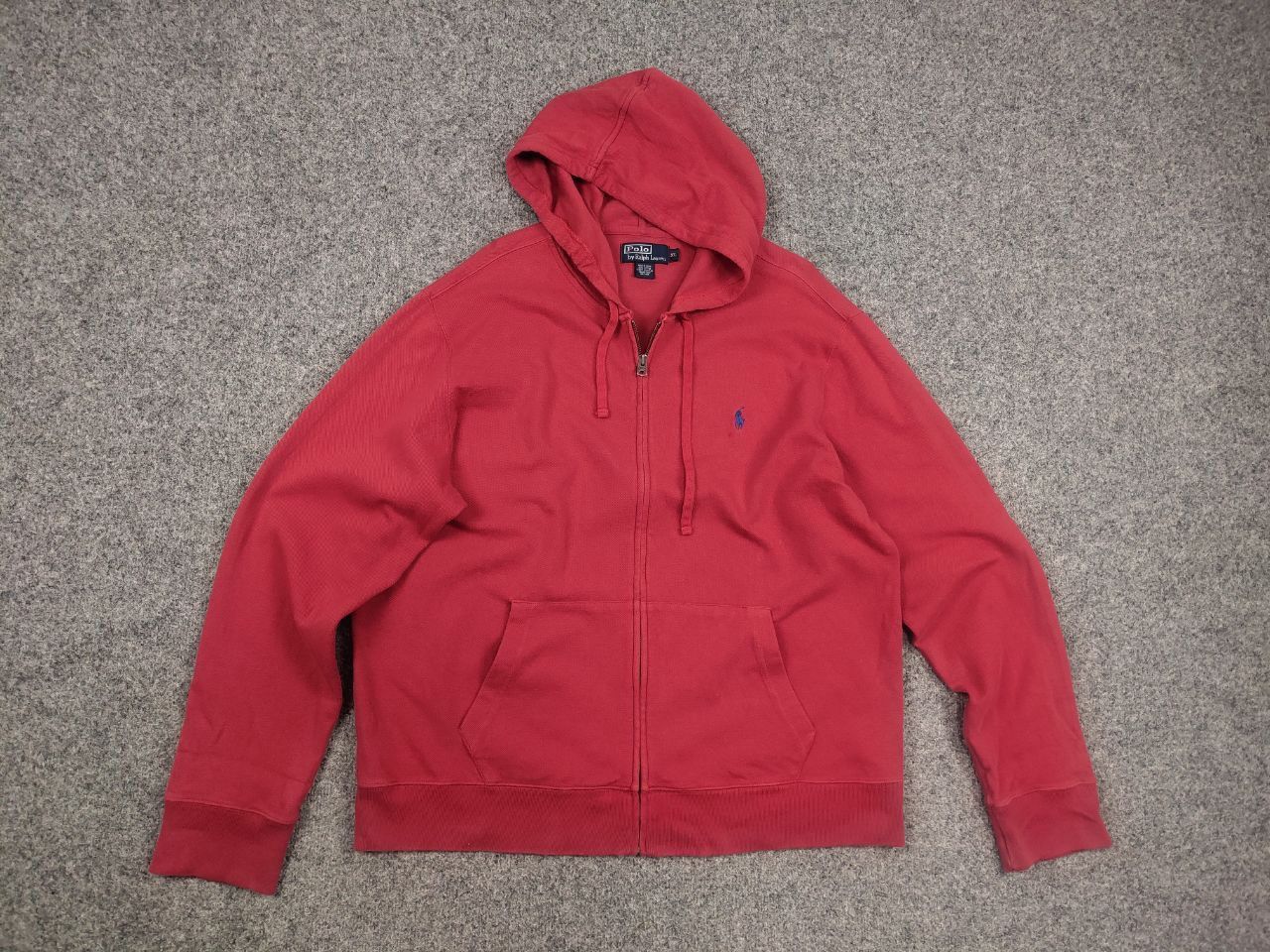 Polo Ralph Lauren Polo Ralph Lauren Vintage Light Red Zip Hoodie Y2k Style Size US XL / EU 56 / 4 - 8 Thumbnail