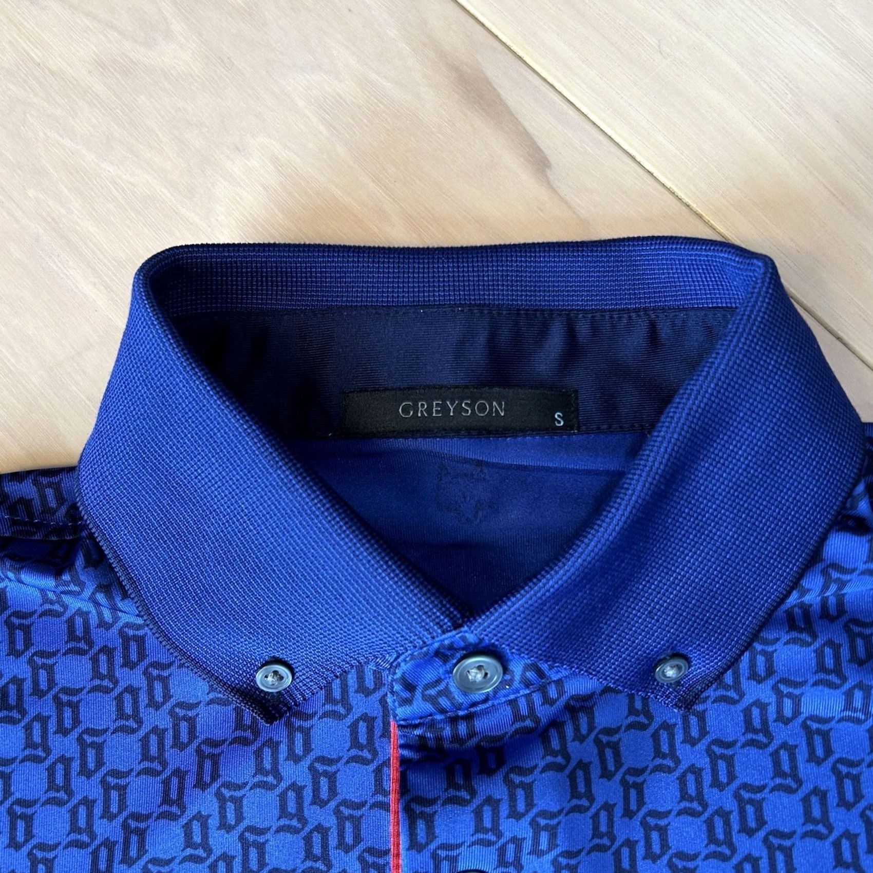 Vintage Greyson Golf Polo Shirt Men's Small Blue All Over Print G Short Sleeve Size US S / EU 44-46 / 1 - 3 Thumbnail