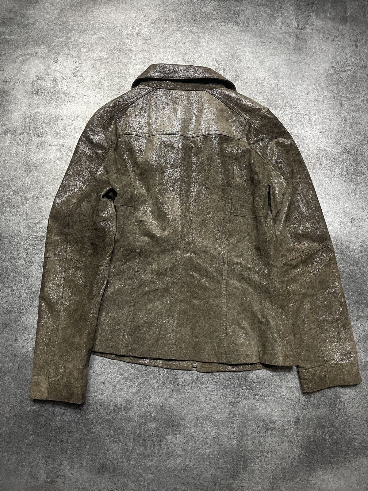 Vintage 🔥Offers🔥Vintage Y2K Real Leather Jacket Rare Streetwear Size S / US 4 / IT 40 - 3 Thumbnail