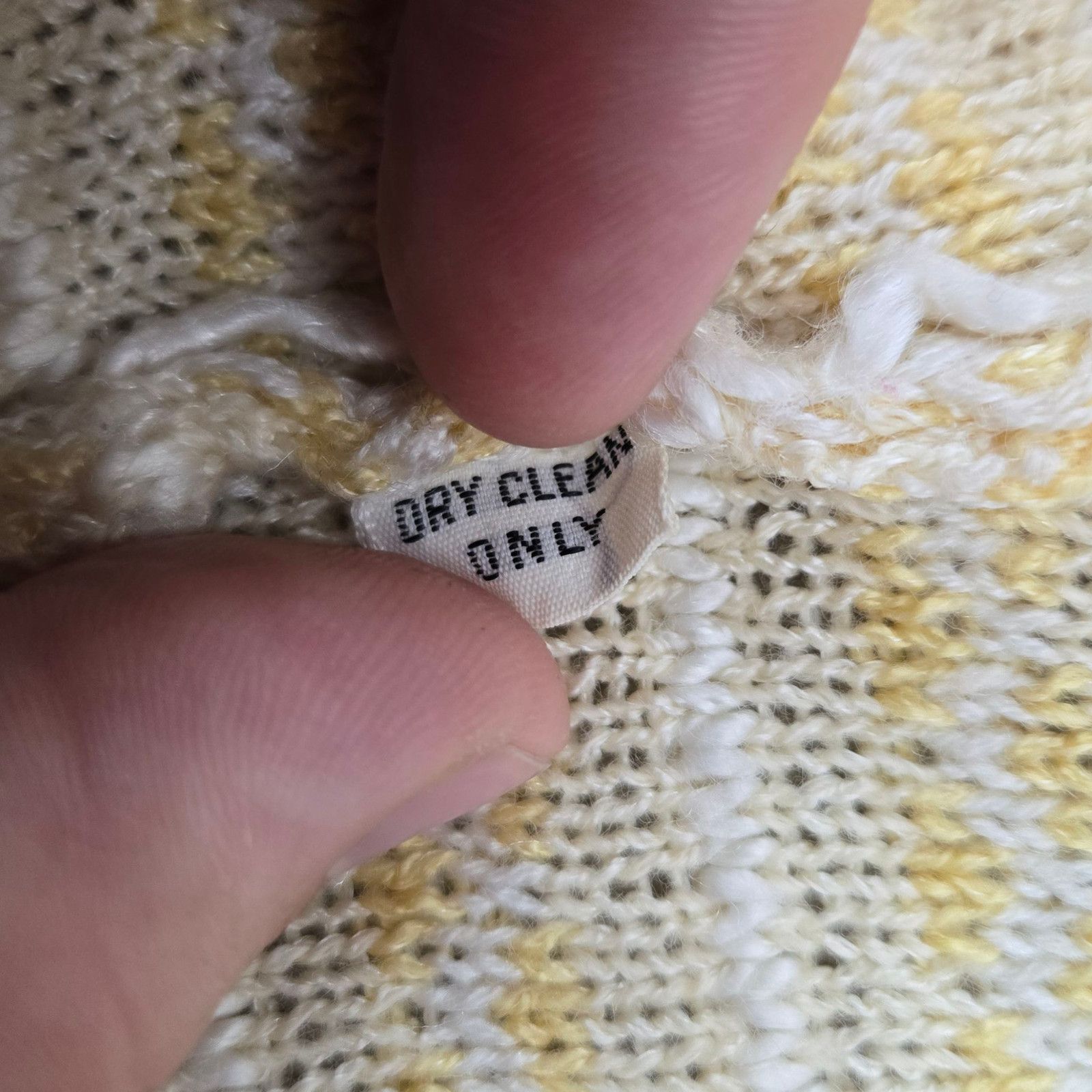 Vintage 70s St. John Yellow White Cardigan Style Blazer Size Small Size S / US 4 / IT 40 - 8 Thumbnail