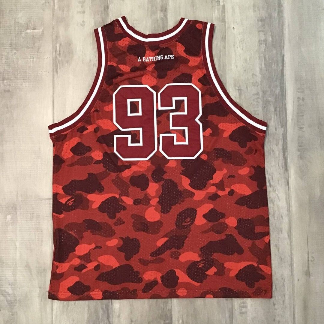 Bape BAPE Red camo basketball tank top a bathing ape Size US M / EU 48-50 / 2 - 2 Thumbnail