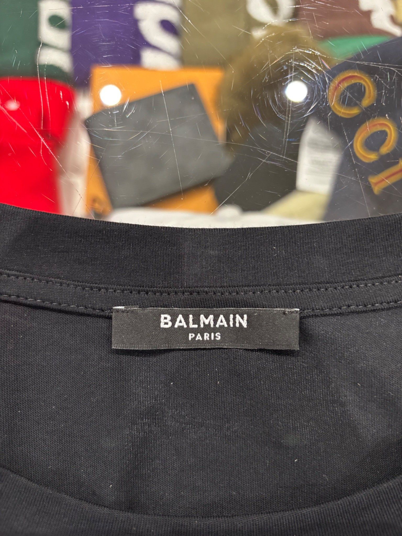 Balmain Balmain Logo Print Shirt Black Size US L / EU 52-54 / 3 - 4 Thumbnail