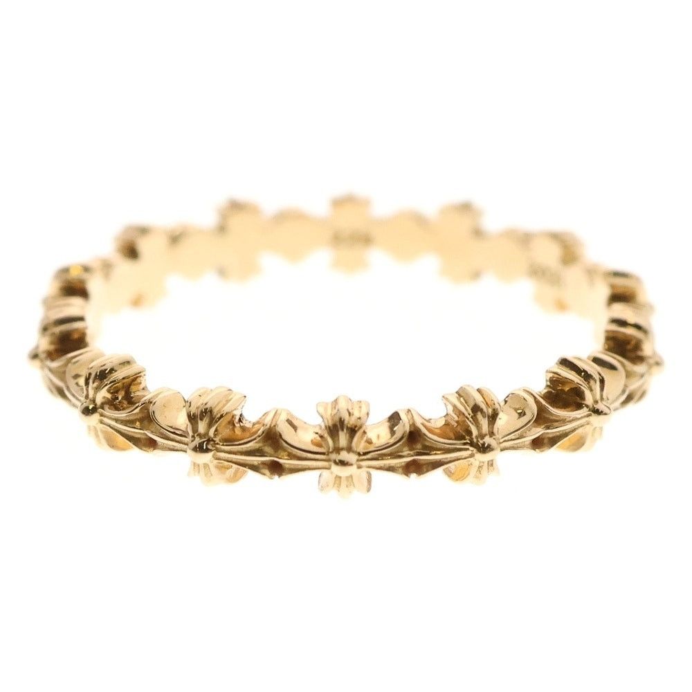 アクセサリー Chrome Hearts 22K TINY E CH PLS BAND CHROME HEARTS 22K Tiny E CH Plus Band Ring Gold