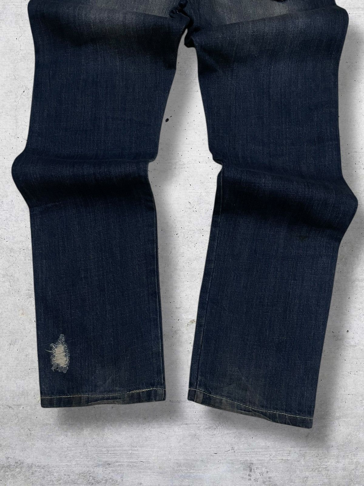 Hysteric Glamour VINTAGE BEAMS OG JAPAN DESIGNER 90S RIPPED GOLD GRUNGE DENIM Size US 30 / EU 46 - 12 Thumbnail