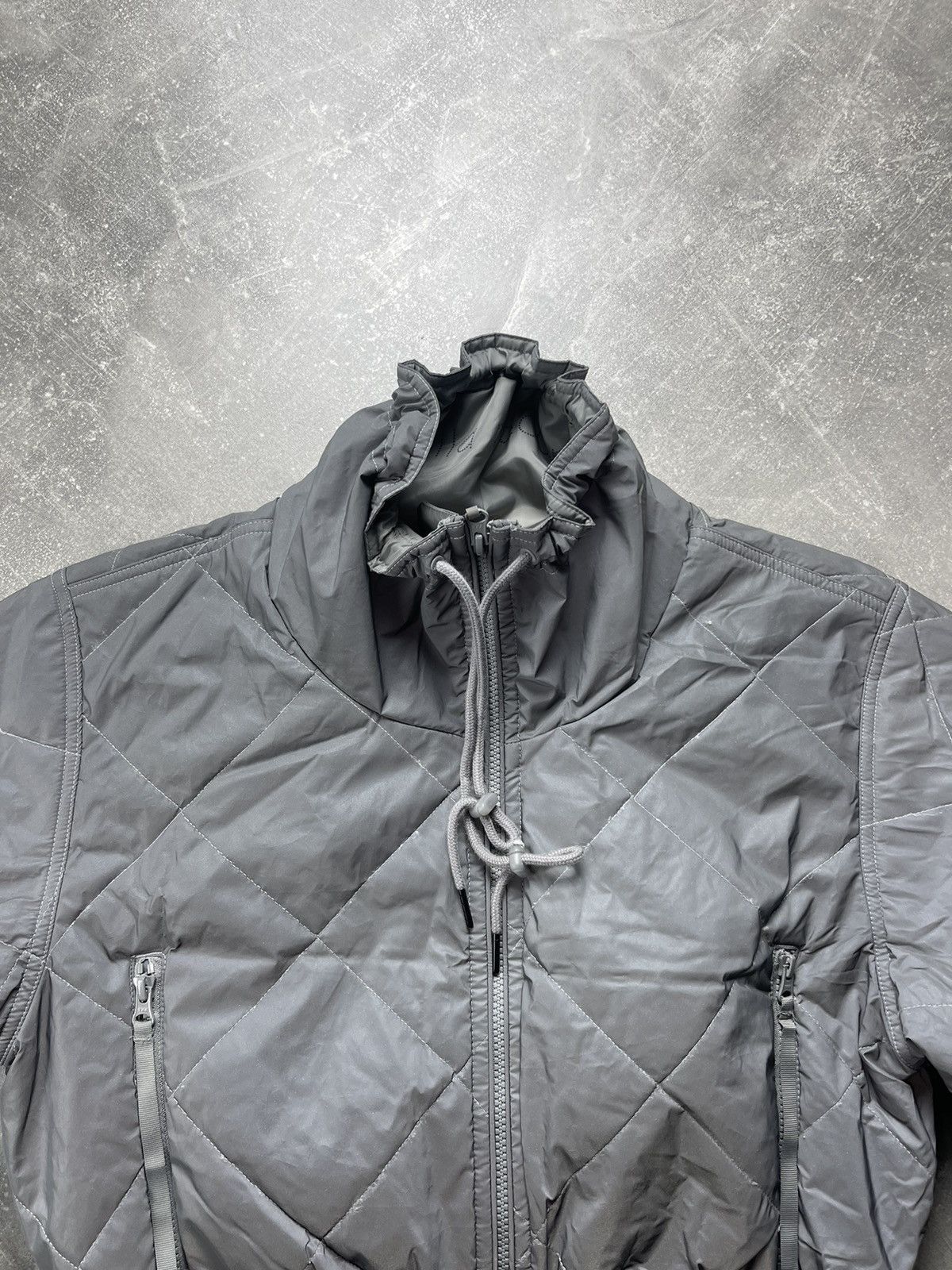 Adidas × Stella McCartney Adidas Stella McCartney Reflective Quilted Jacket Gray Size M / US 6-8 / IT 42-44 - 9 Thumbnail